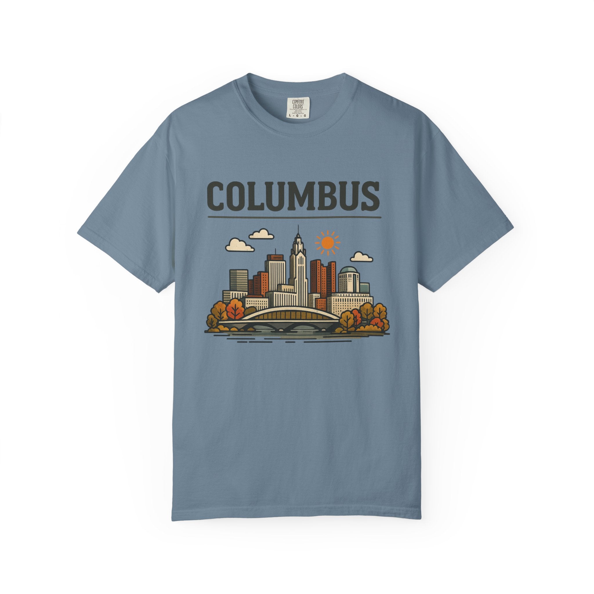 Columbus Skyline Classic Tee | Ohio State Game Day Shirt for Buckeye Fans