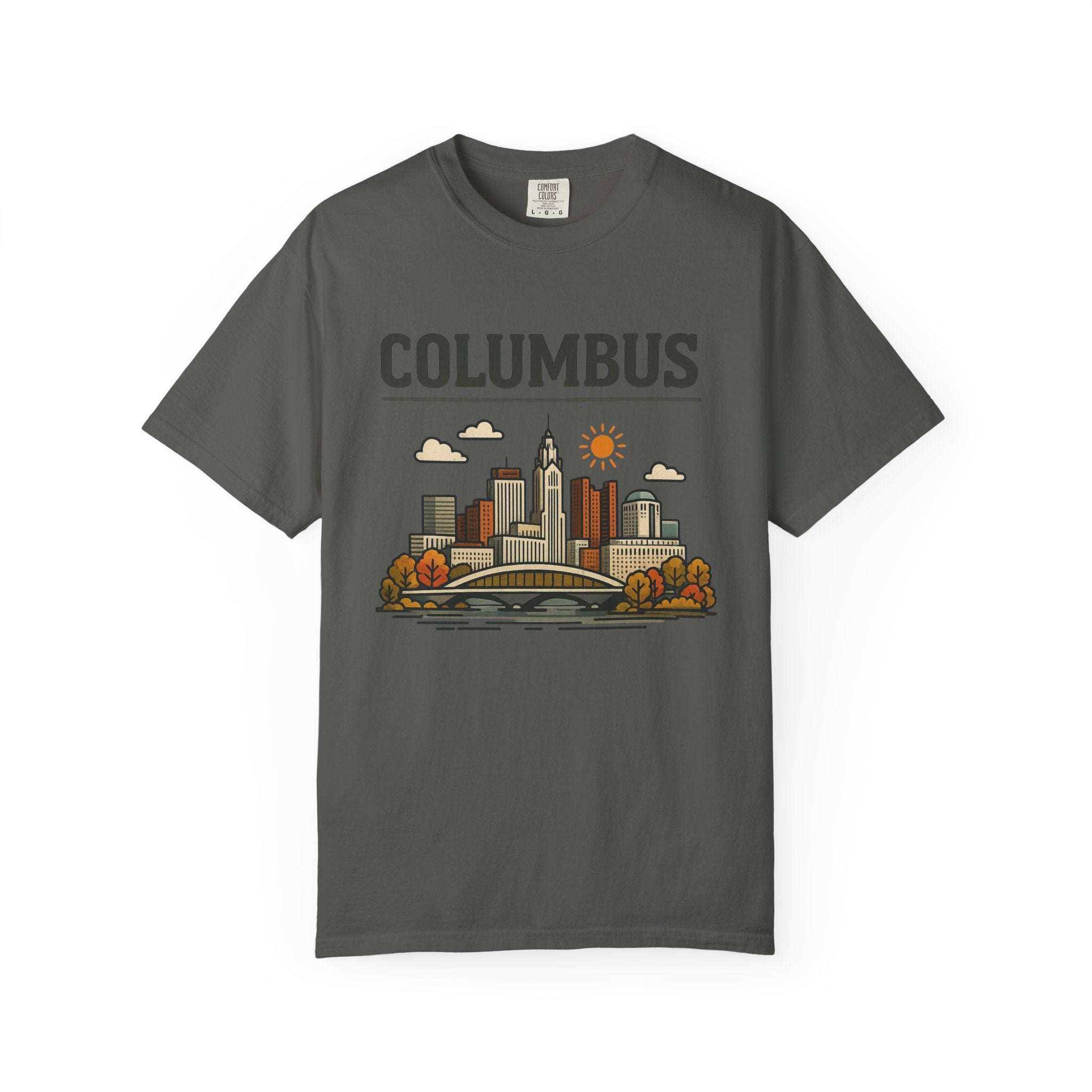 Columbus Skyline Classic Tee | Ohio State Game Day Shirt for Buckeye Fans