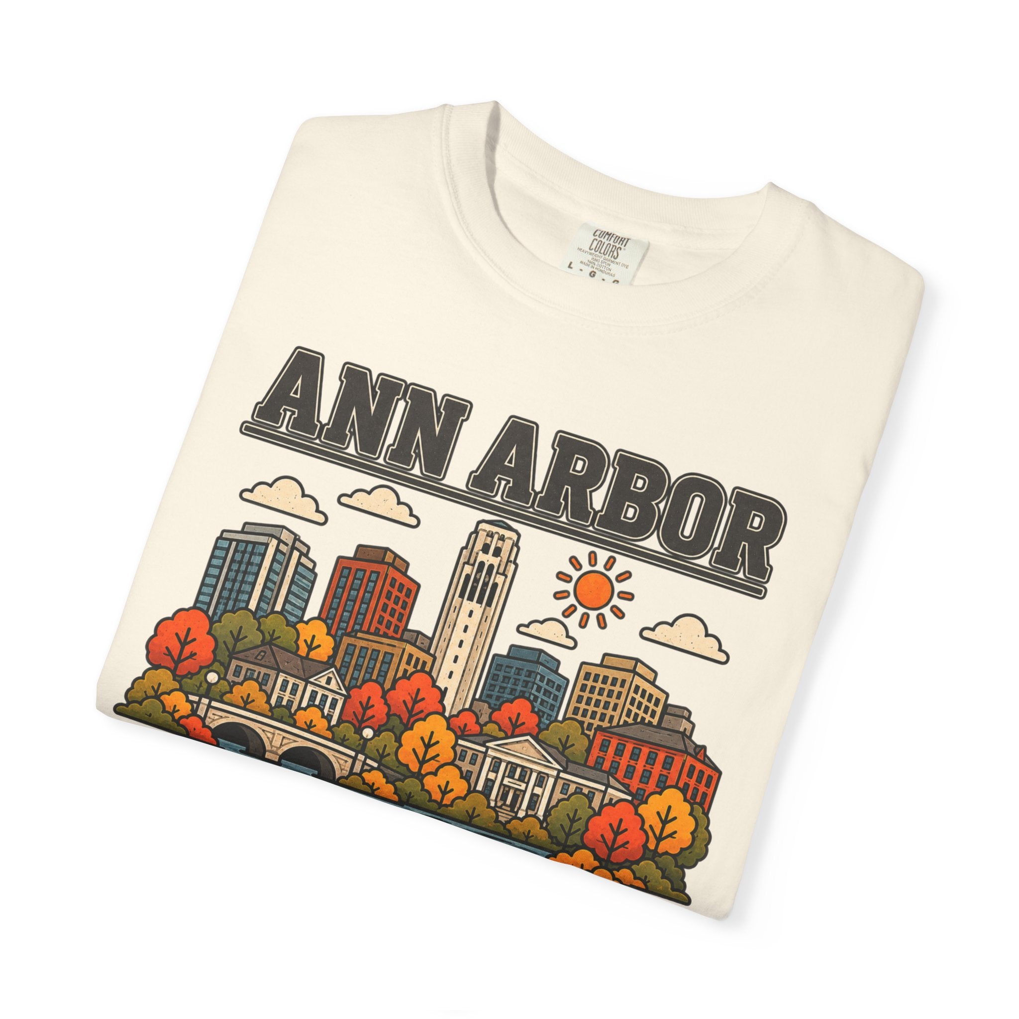 Ann Arbor Skyline Classic Tee | Michigan Game Day Shirt for Wolverines Fans