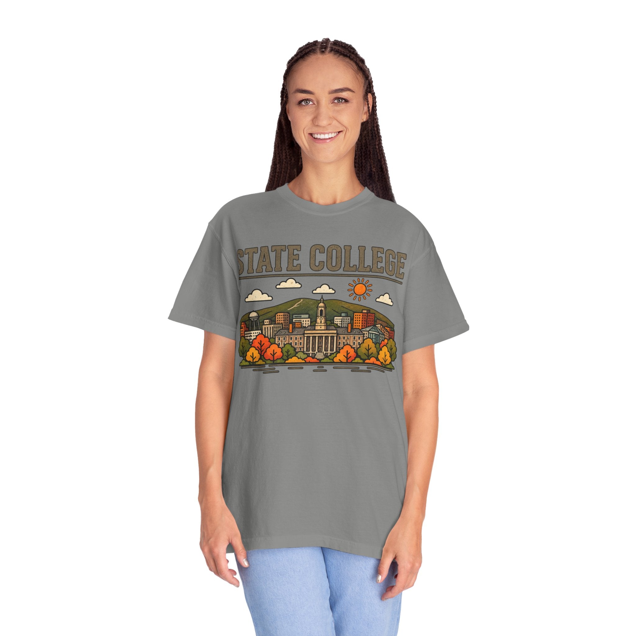 State College Skyline Classic Tee | Texas A&M Game Day Shirt for Aggies Fans