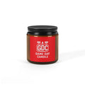 Game Day Candle (Red) — Scented Amber Soy Candle (GDC Logo)