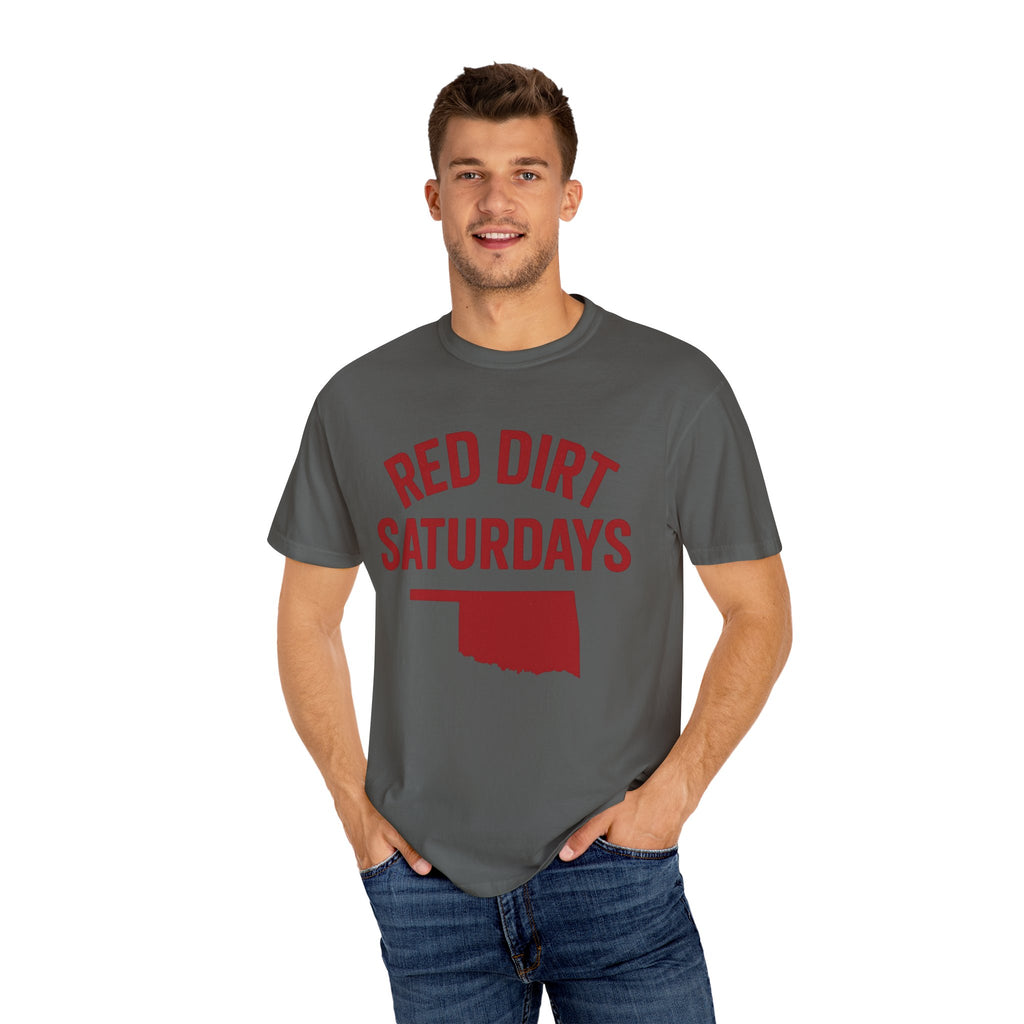 Red Dirt Saturdays Classic Tee | Oklahoma Game Day Shirt for Sooner Fans