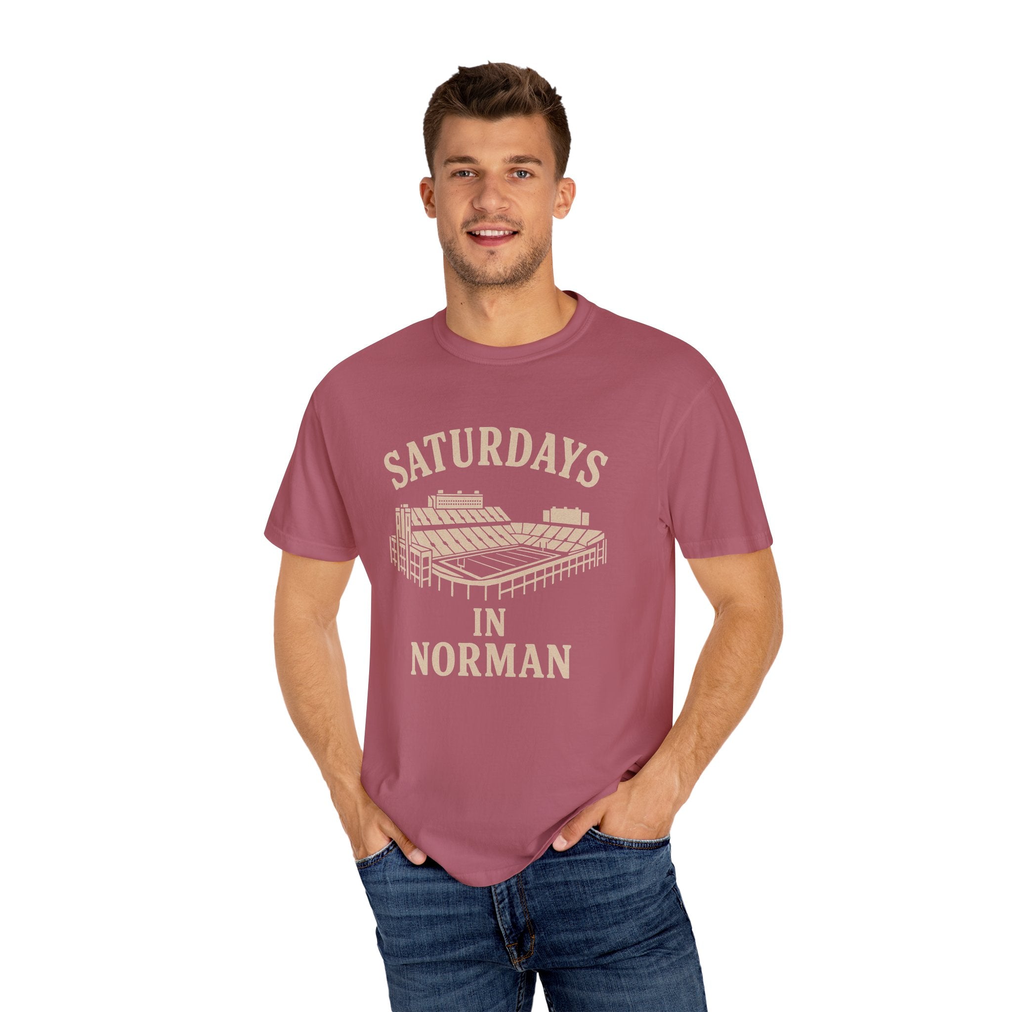 Saturdays In Norman Classic Tee | Oklahoma Game Day Shirt for Sooner Fans