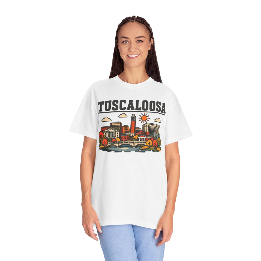 Tuscaloosa Skyline Classic Tee | Alabama Game Day Shirt for Tide Fans