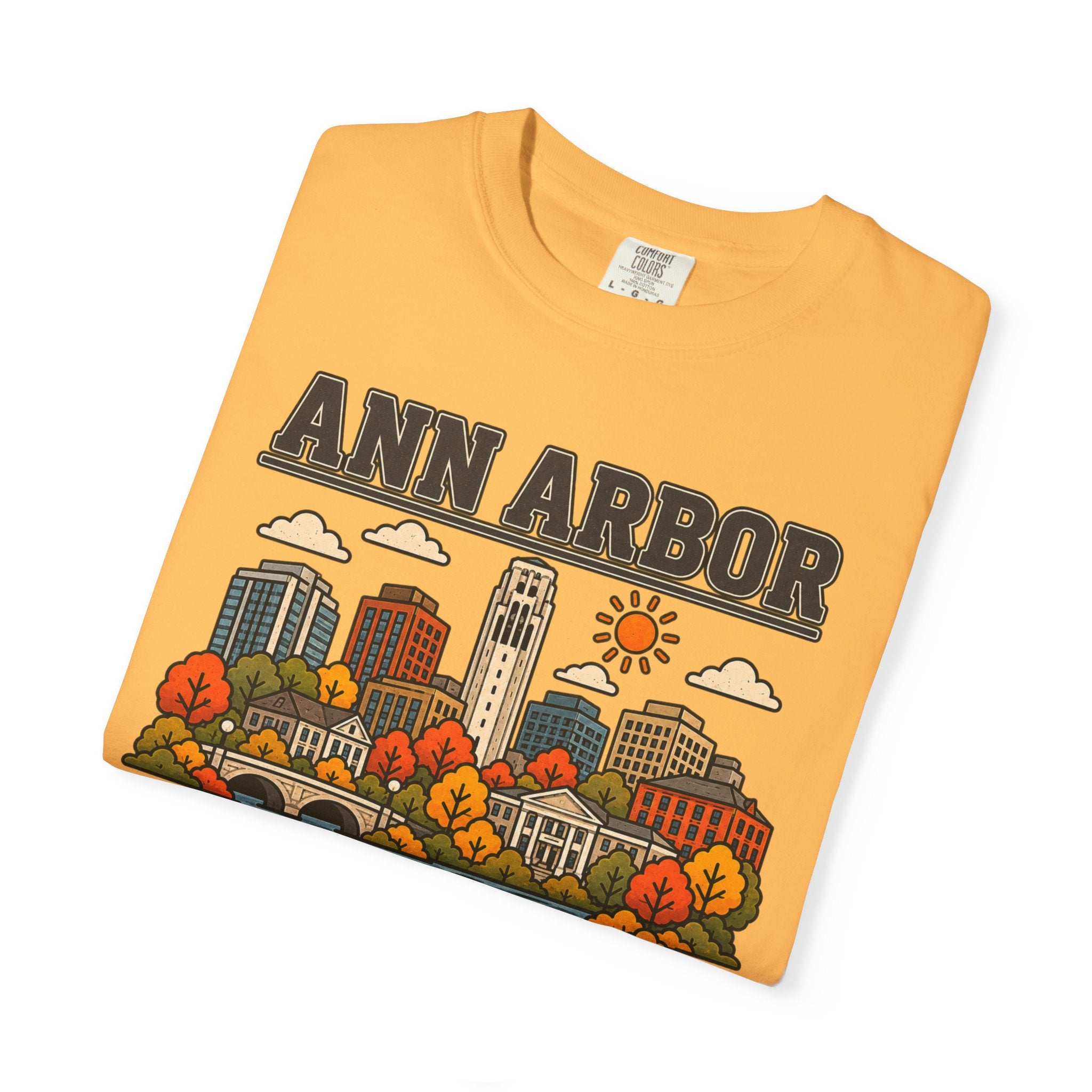 Ann Arbor Skyline Classic Tee | Michigan Game Day Shirt for Wolverines Fans
