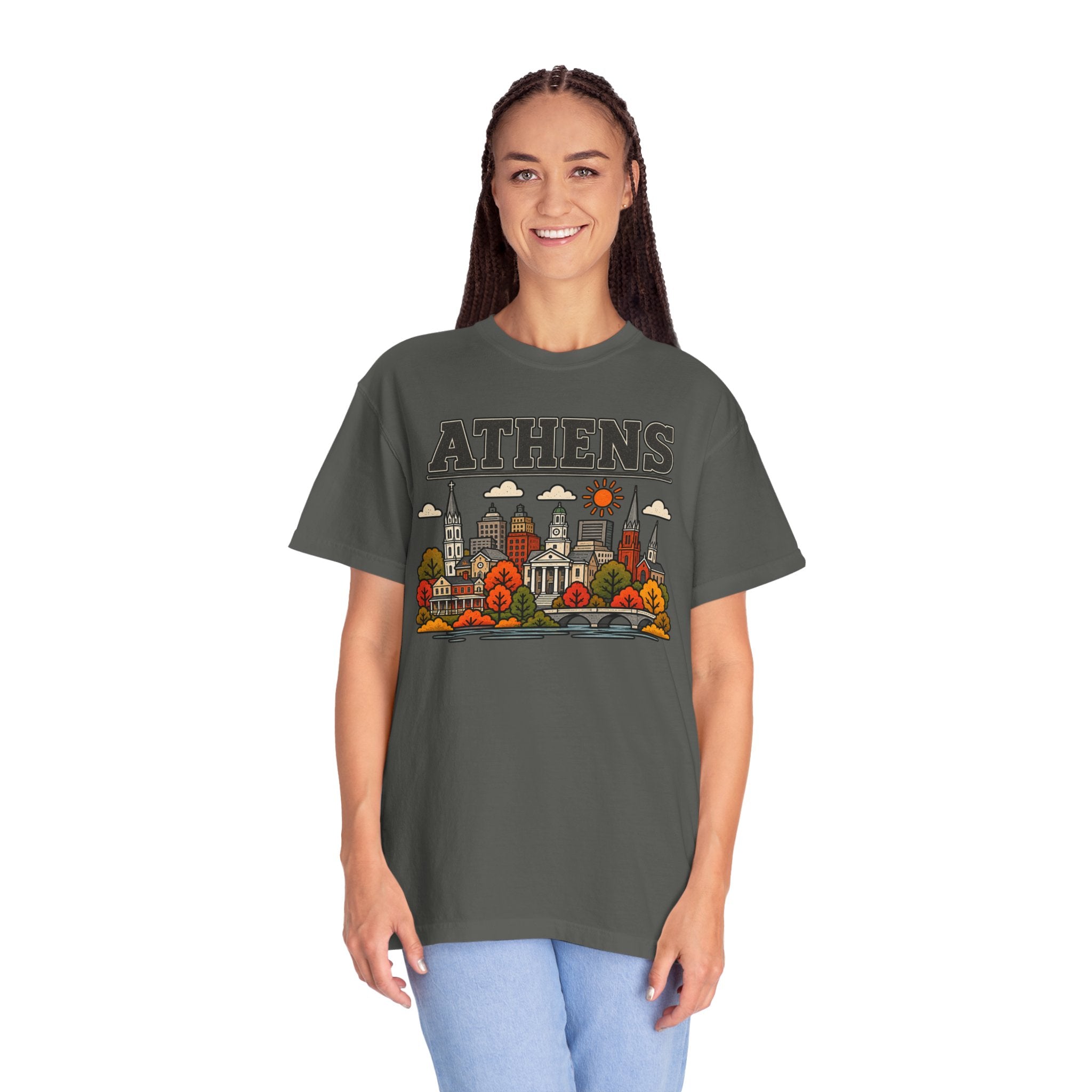 Athens Skyline Classic Tee | Georgia Game Day Shirt for Bulldogs Fans