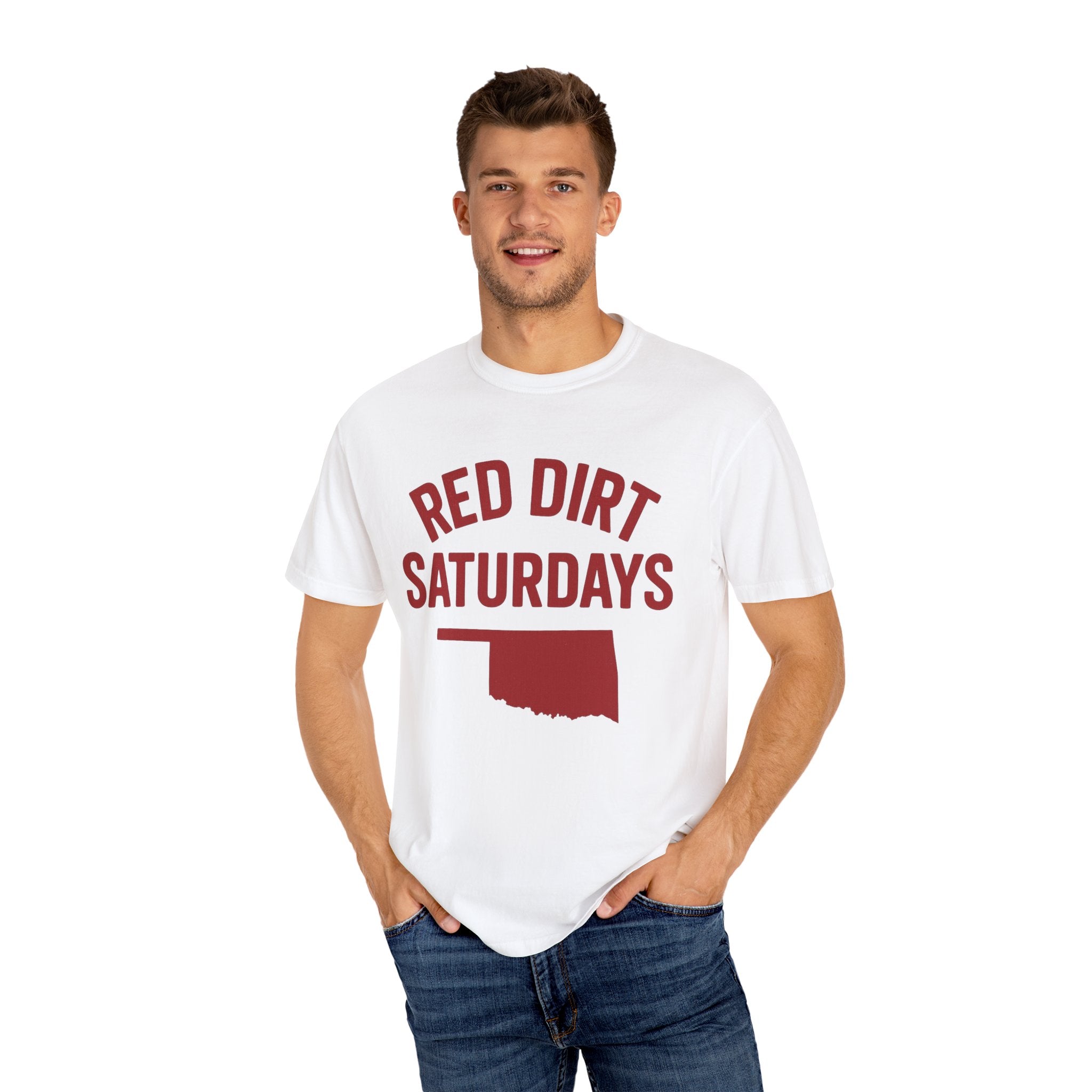 Red Dirt Saturdays Classic Tee | Oklahoma Game Day Shirt for Sooner Fans