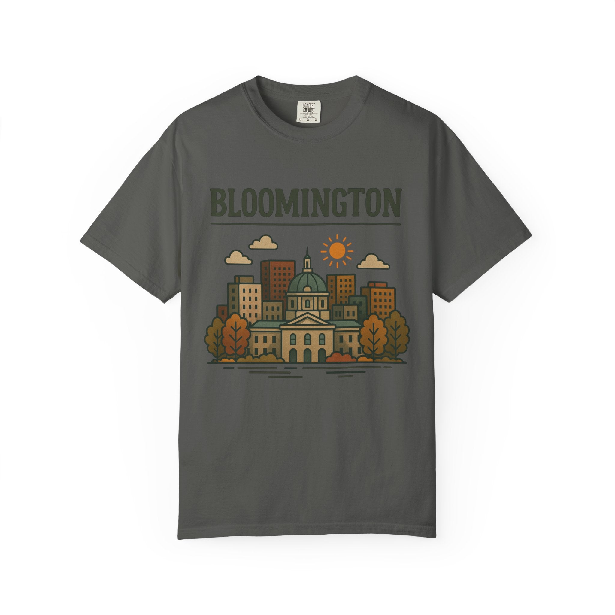 Bloomington Skyline Classic Tee | Indiana Game Day Shirt for Hoosier Fans