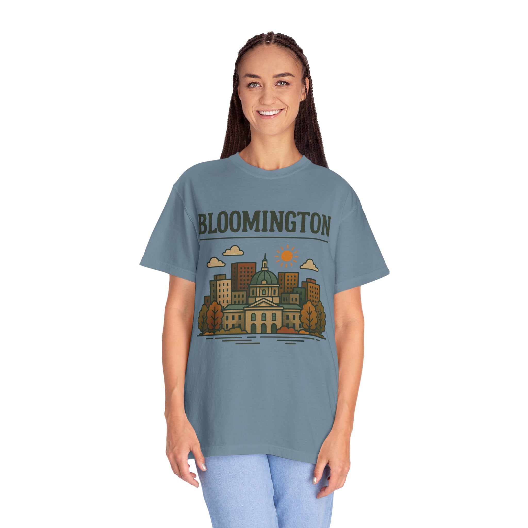 Bloomington Skyline Classic Tee | Indiana Game Day Shirt for Hoosier Fans