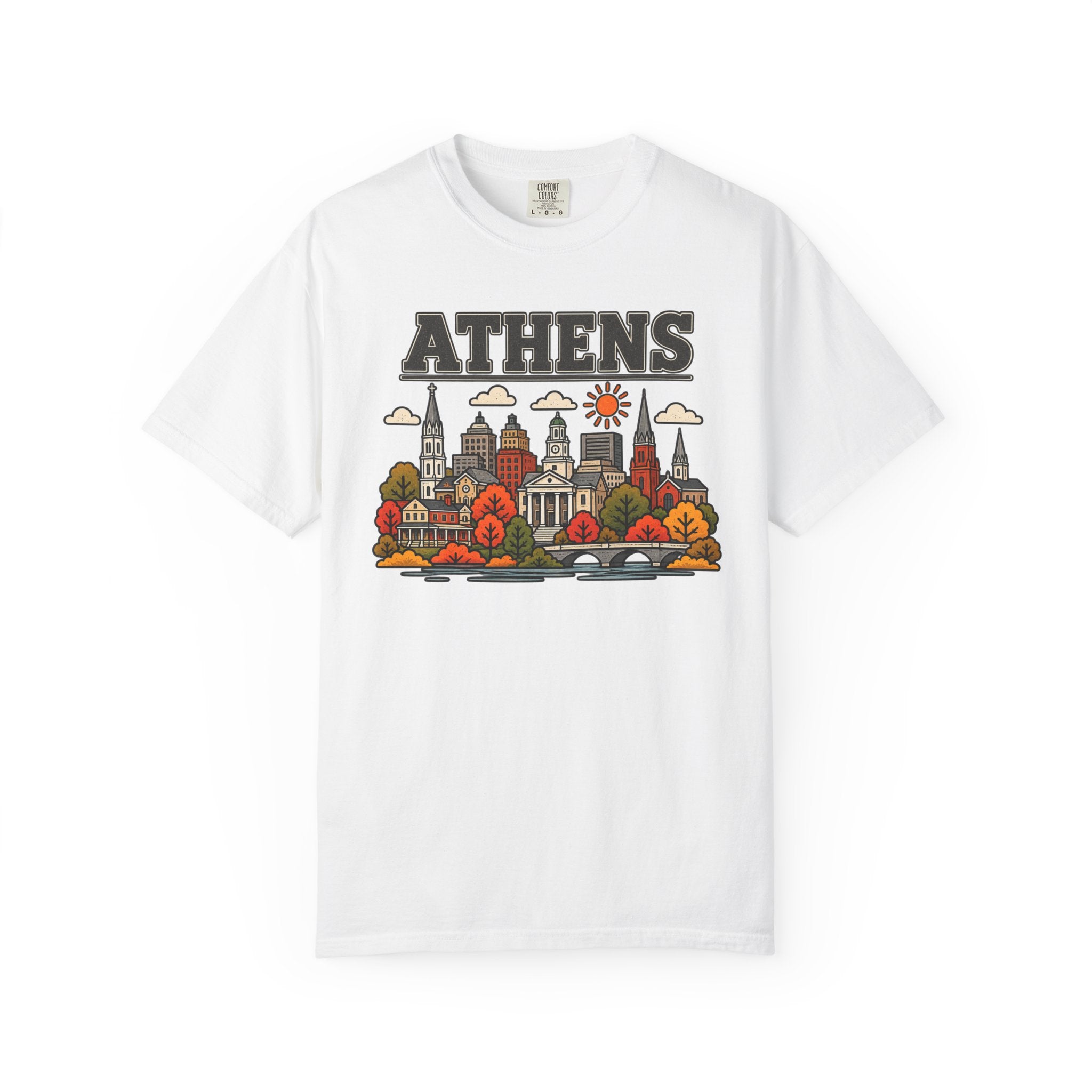 Athens Skyline Classic Tee | Georgia Game Day Shirt for Bulldogs Fans