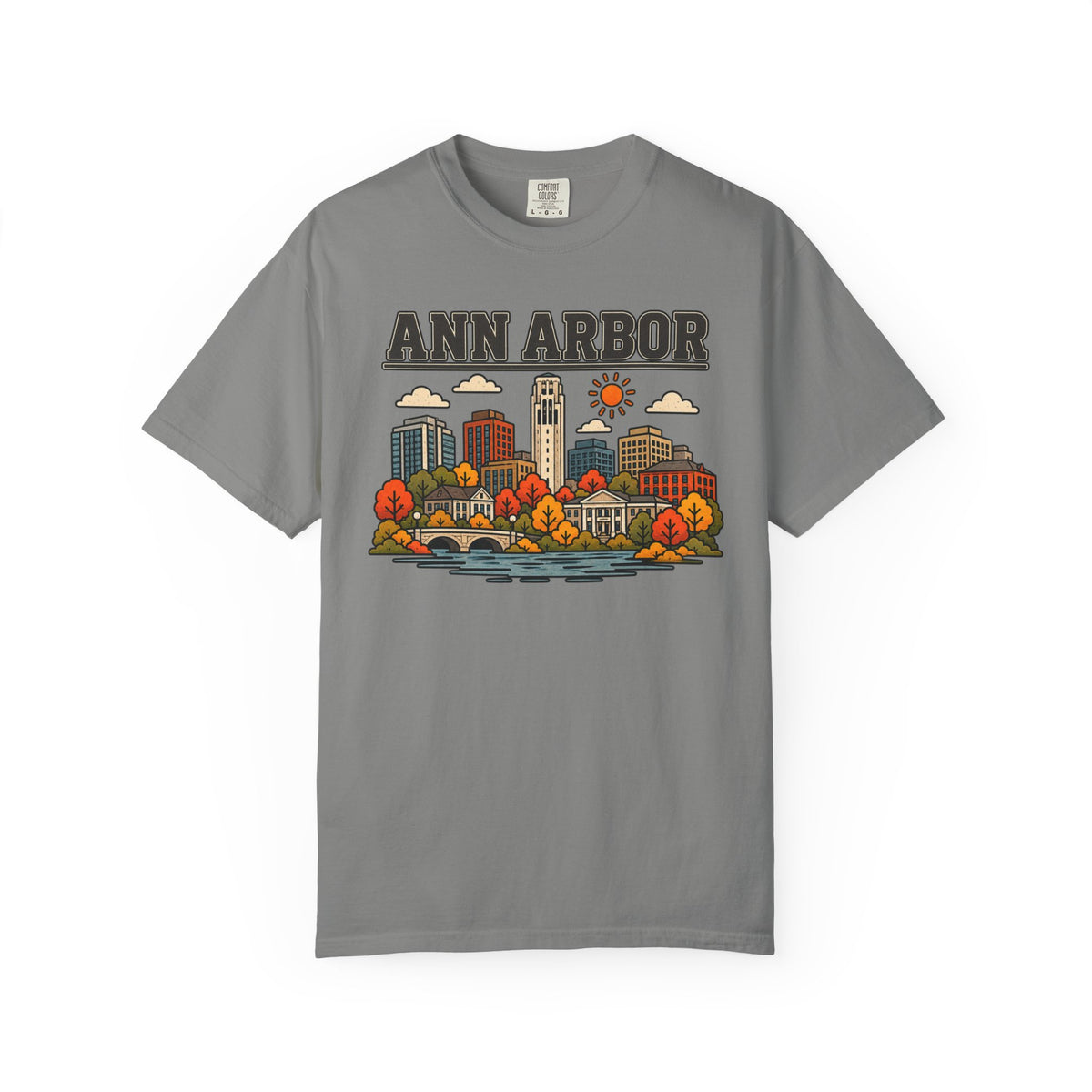 Ann Arbor Skyline Classic Tee | Michigan Game Day Shirt for Wolverines Fans