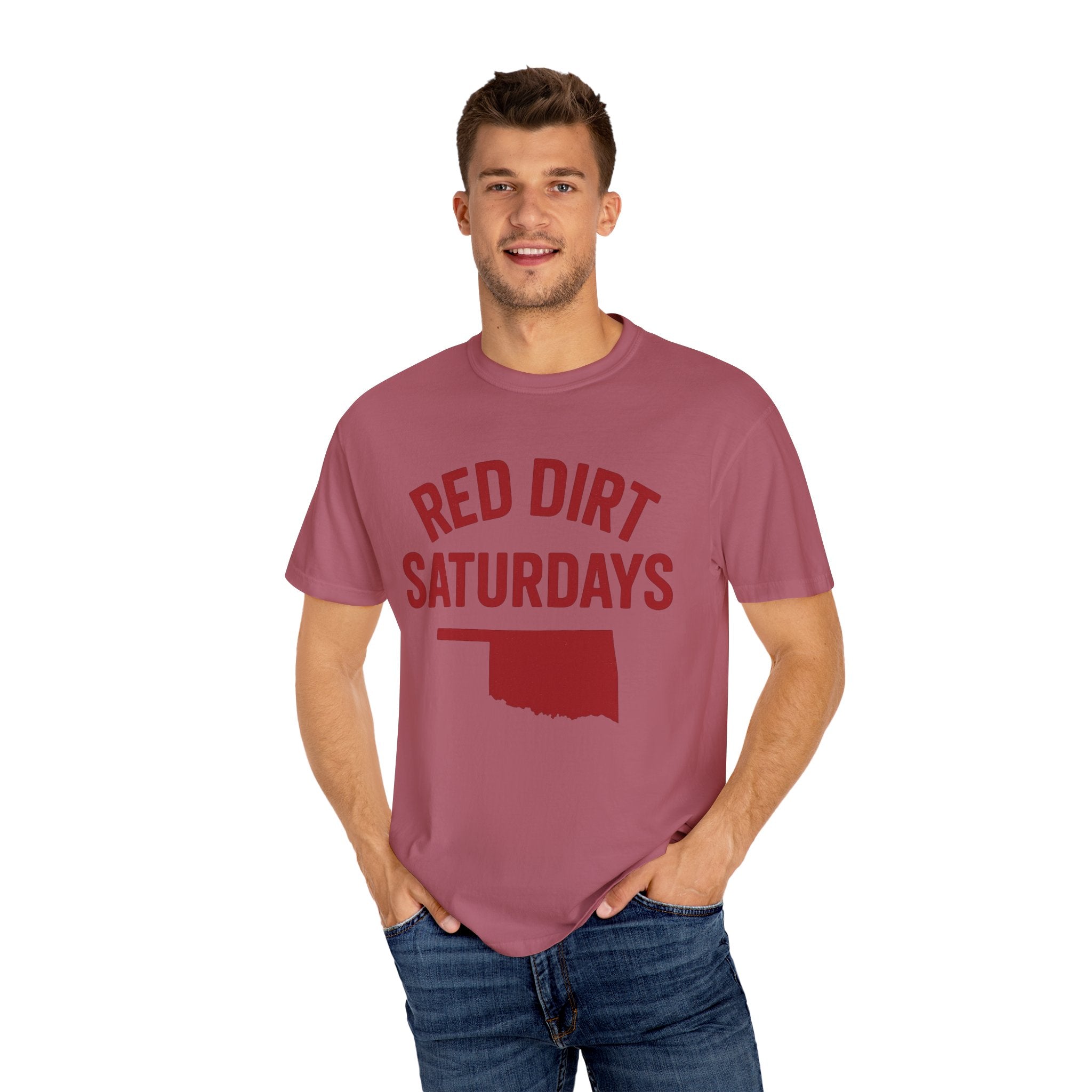 Red Dirt Saturdays Classic Tee | Oklahoma Game Day Shirt for Sooner Fans