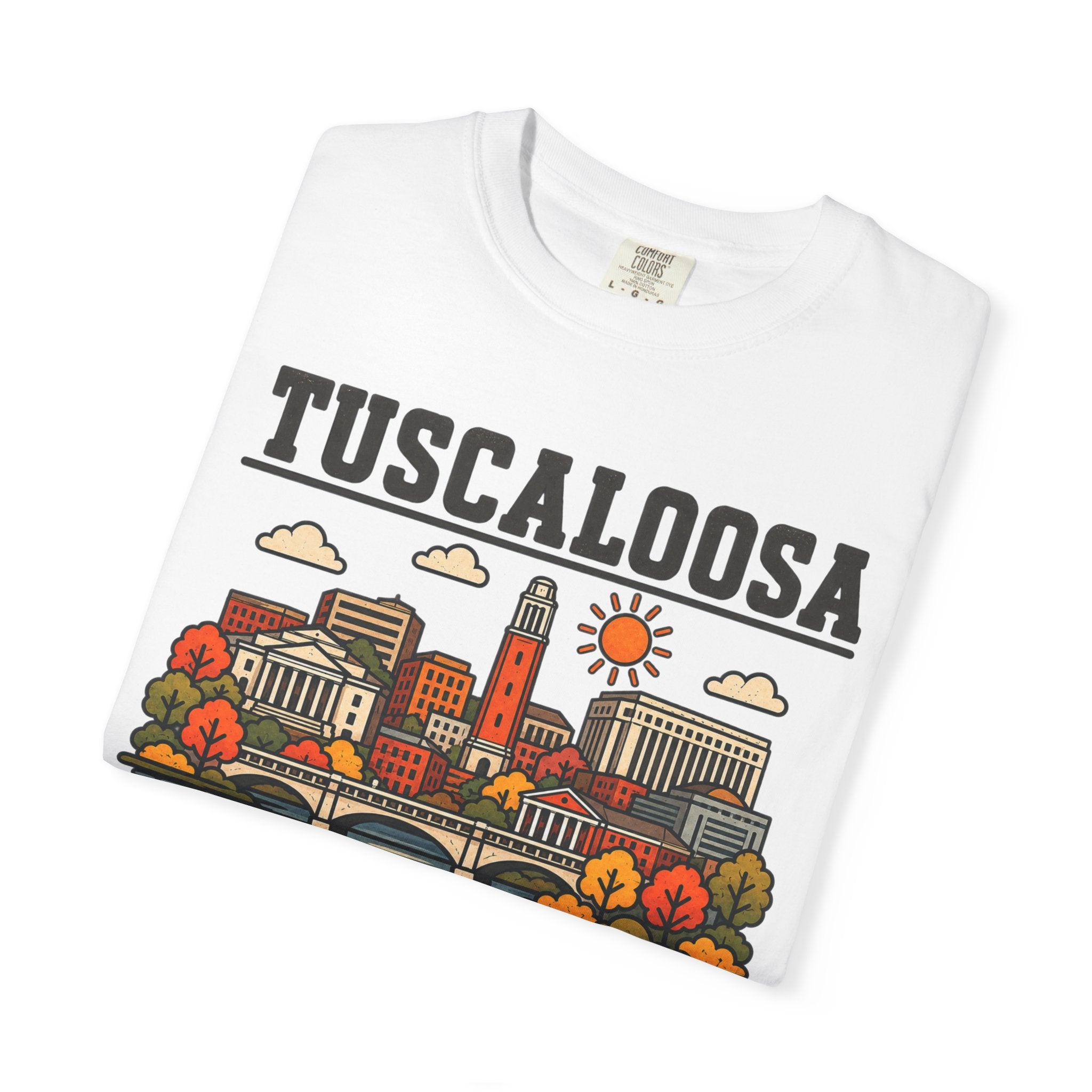 Tuscaloosa Skyline Classic Tee | Alabama Game Day Shirt for Tide Fans