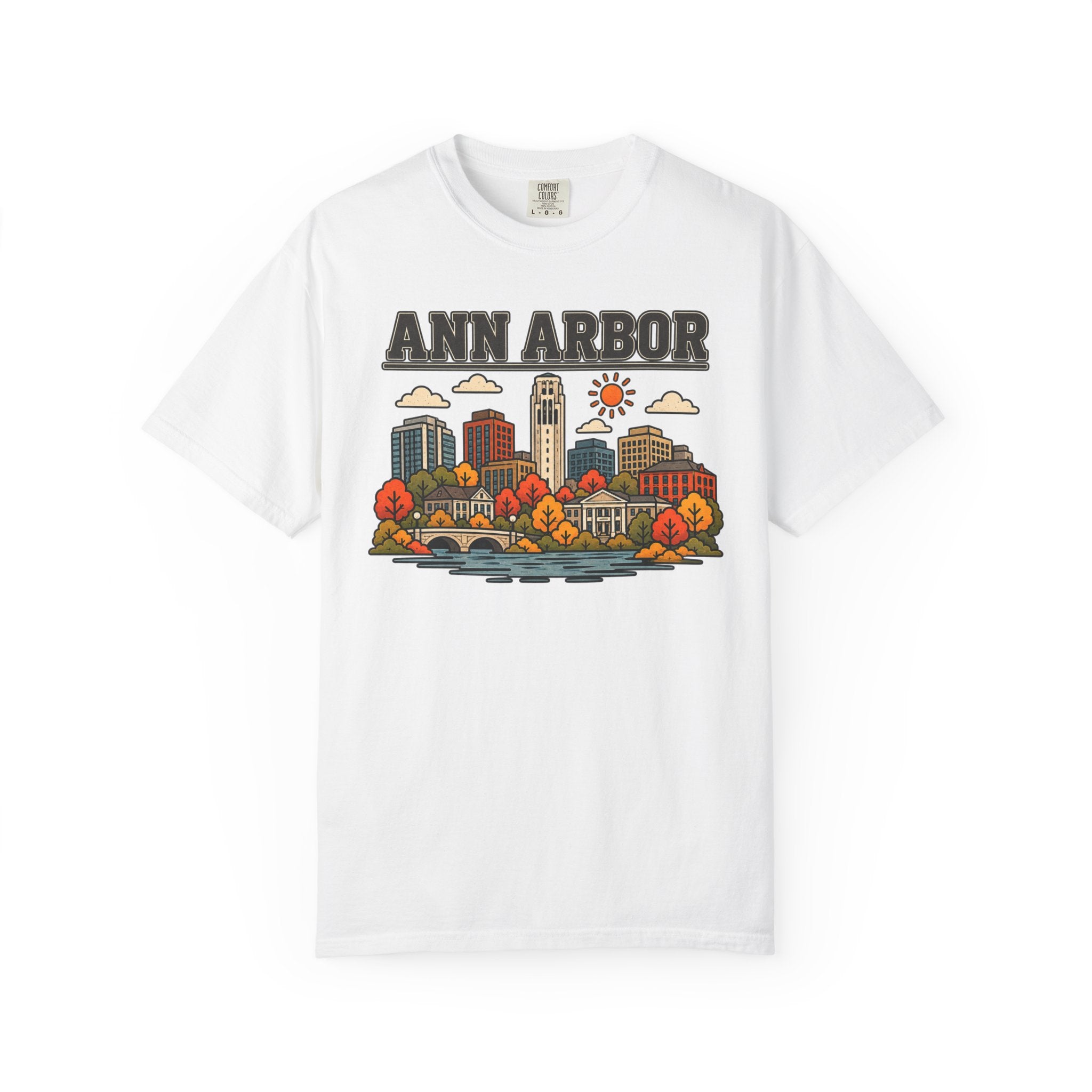 Ann Arbor Skyline Classic Tee | Michigan Game Day Shirt for Wolverines Fans