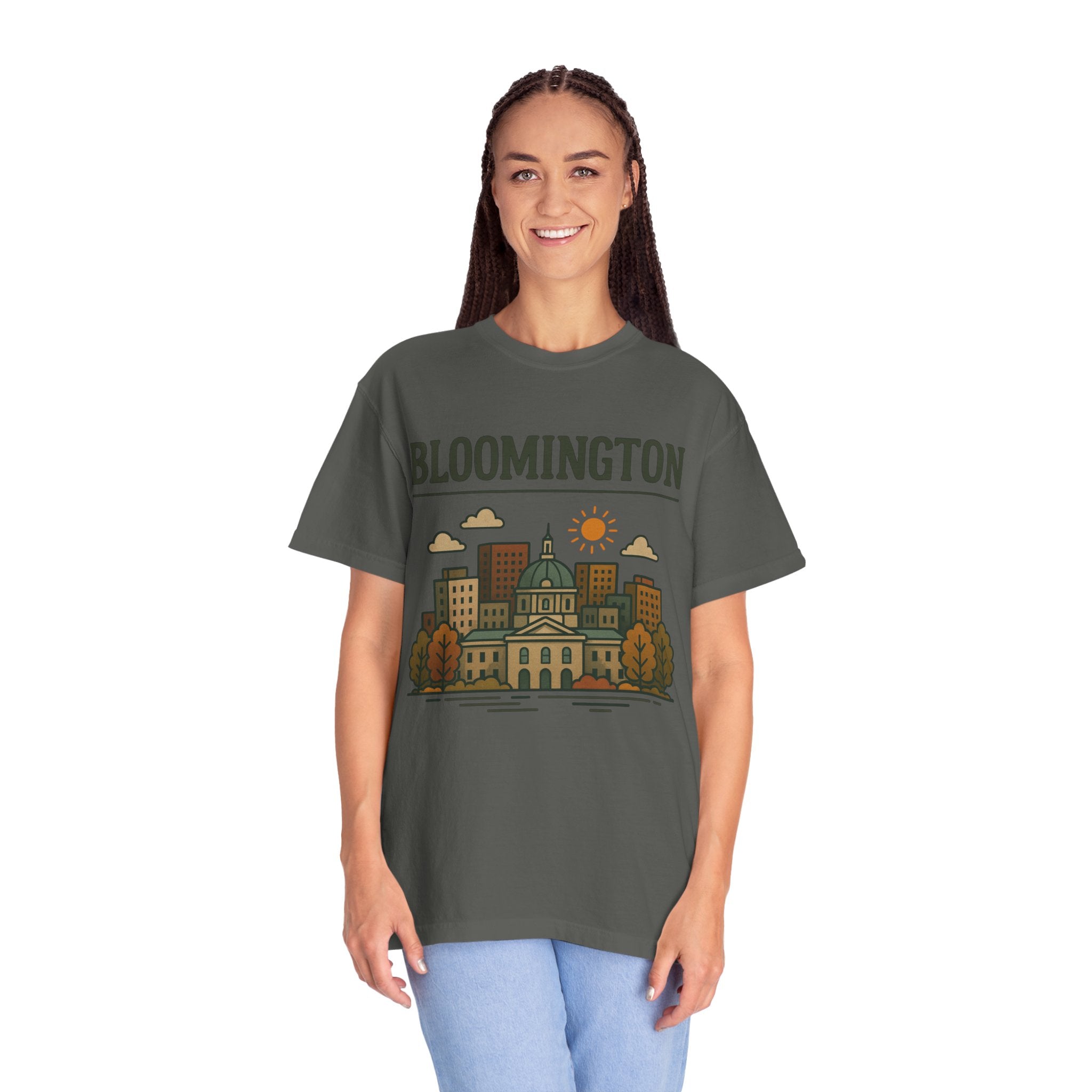 Bloomington Skyline Classic Tee | Indiana Game Day Shirt for Hoosier Fans