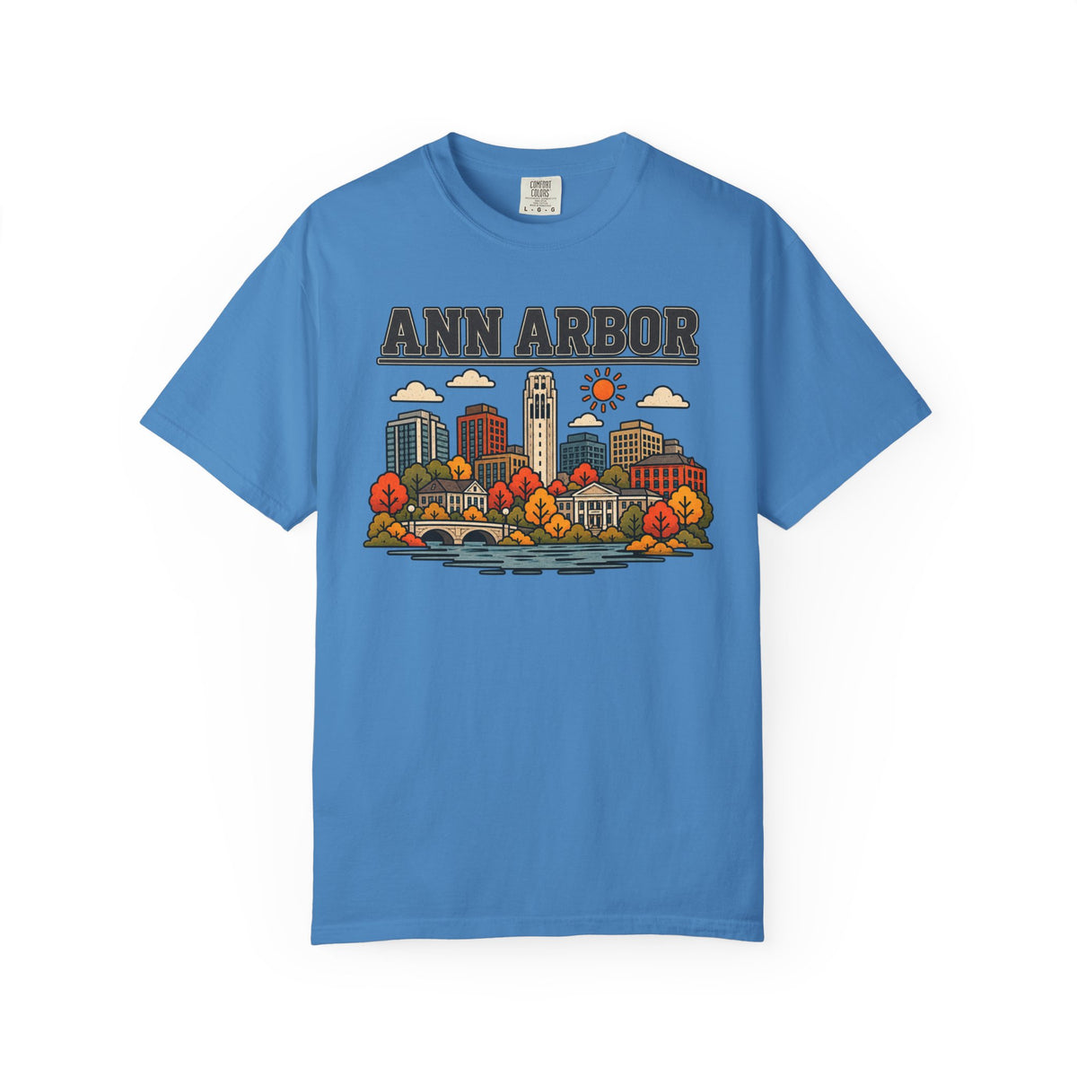 Ann Arbor Skyline Classic Tee | Michigan Game Day Shirt for Wolverines Fans
