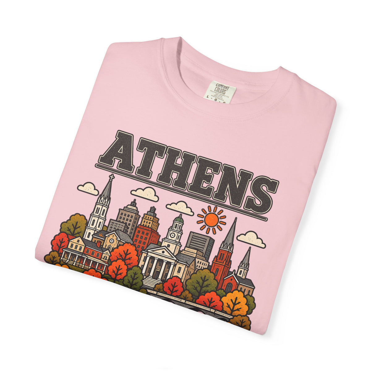 Athens Skyline Classic Tee | Georgia Game Day Shirt for Bulldogs Fans
