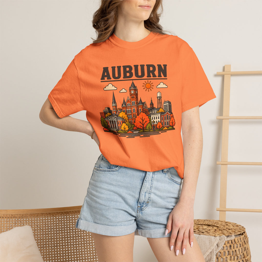 Auburn Skyline Classic Tee | Auburn Game Day Shirt for Tiger Fans
