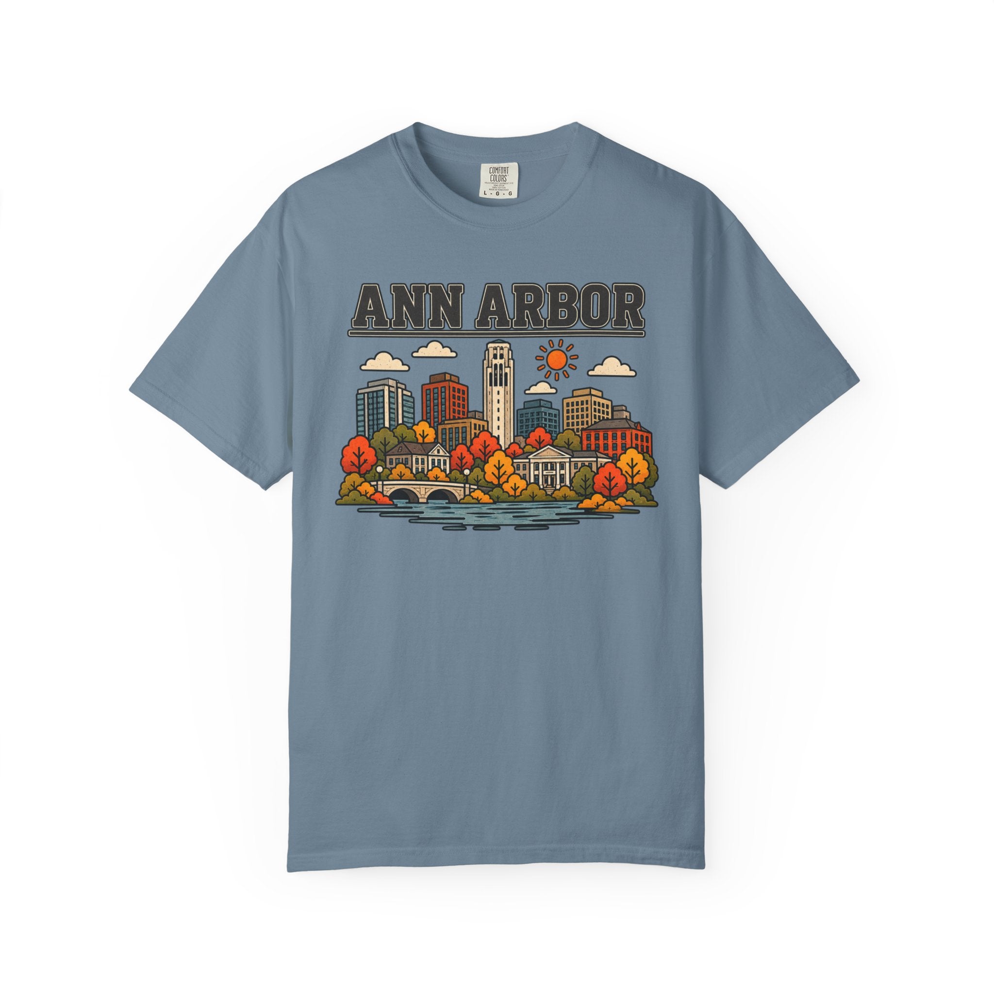Ann Arbor Skyline Classic Tee | Michigan Game Day Shirt for Wolverines Fans
