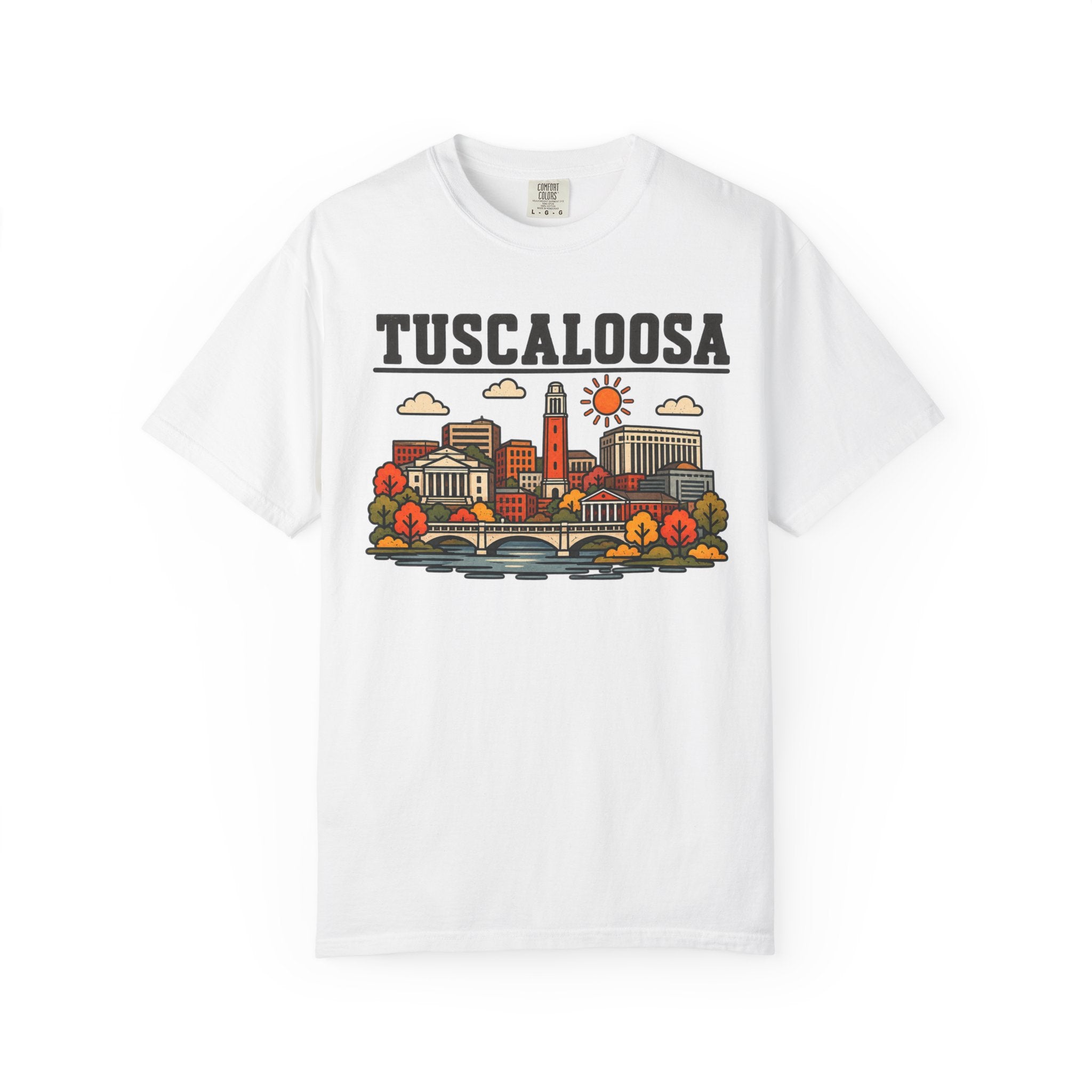 Tuscaloosa Skyline Classic Tee | Alabama Game Day Shirt for Tide Fans