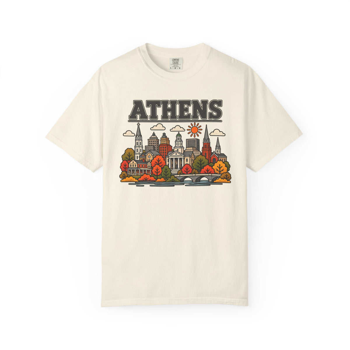 Athens Skyline Classic Tee | Georgia Game Day Shirt for Bulldogs Fans
