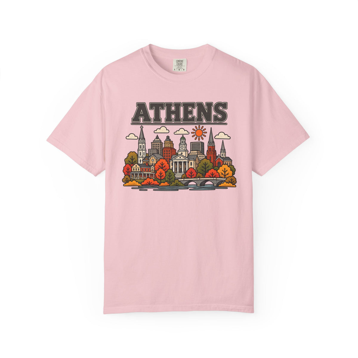 Athens Skyline Classic Tee | Georgia Game Day Shirt for Bulldogs Fans