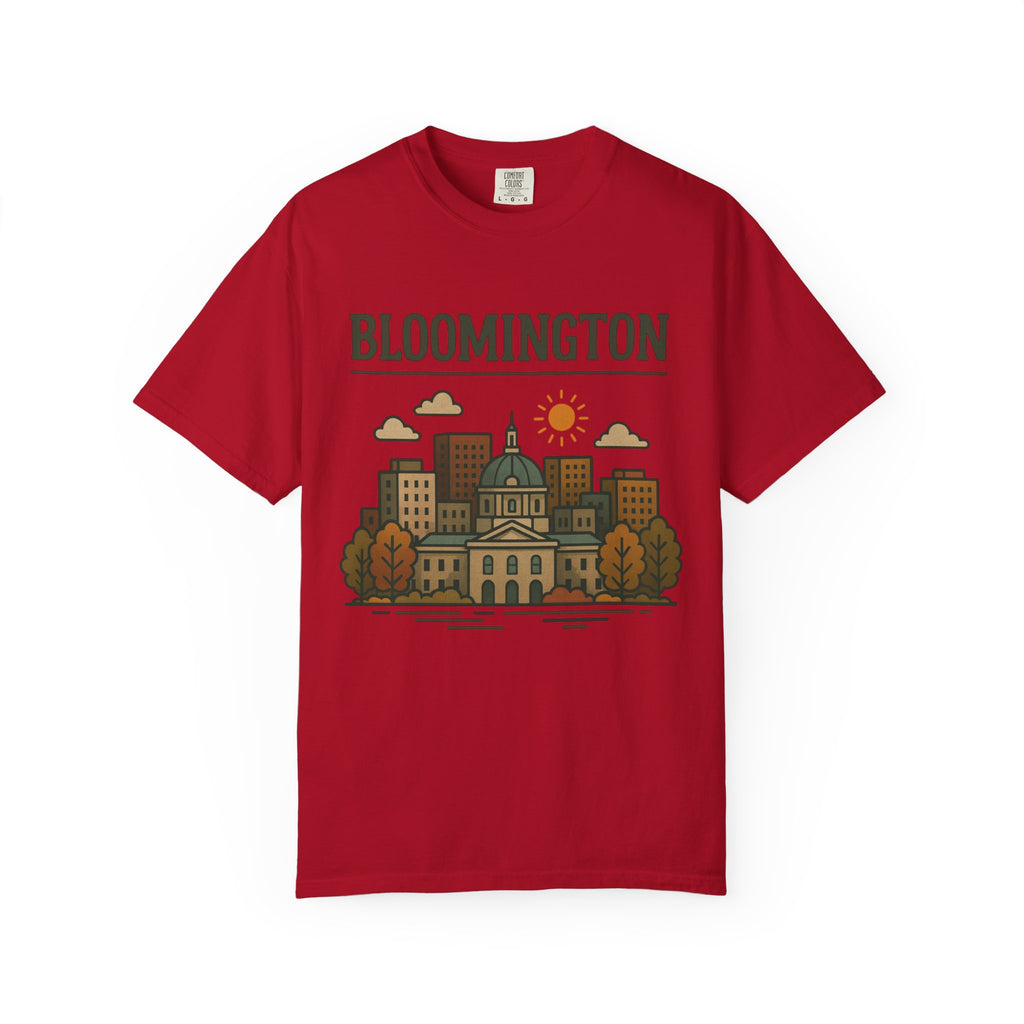 Bloomington Skyline Classic Tee | Indiana Game Day Shirt for Hoosier Fans