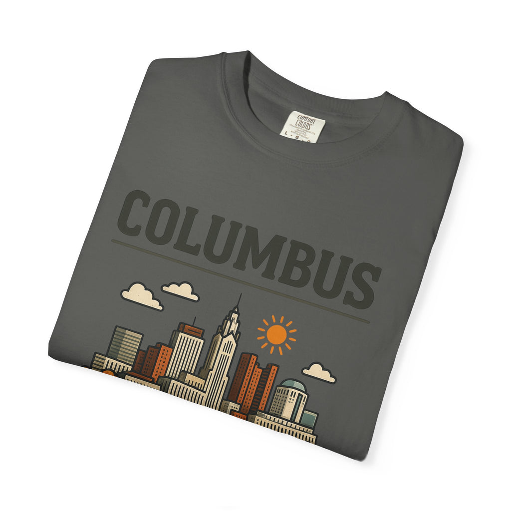 Columbus Skyline Classic Tee | Ohio State Game Day Shirt for Buckeye Fans