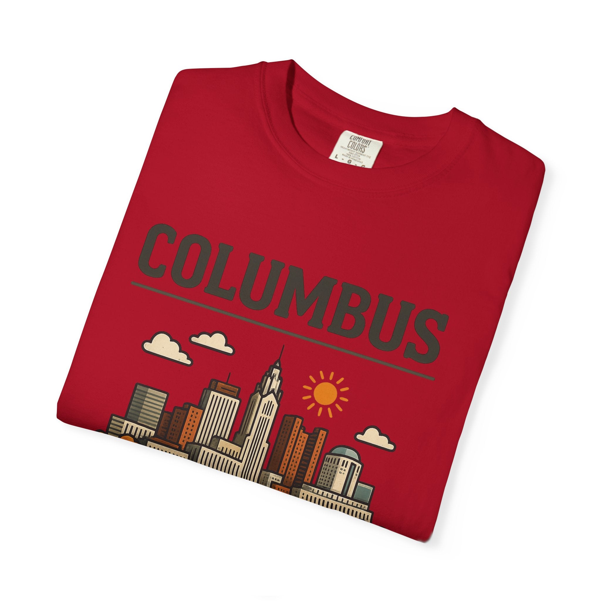 Columbus Skyline Classic Tee | Ohio State Game Day Shirt for Buckeye Fans