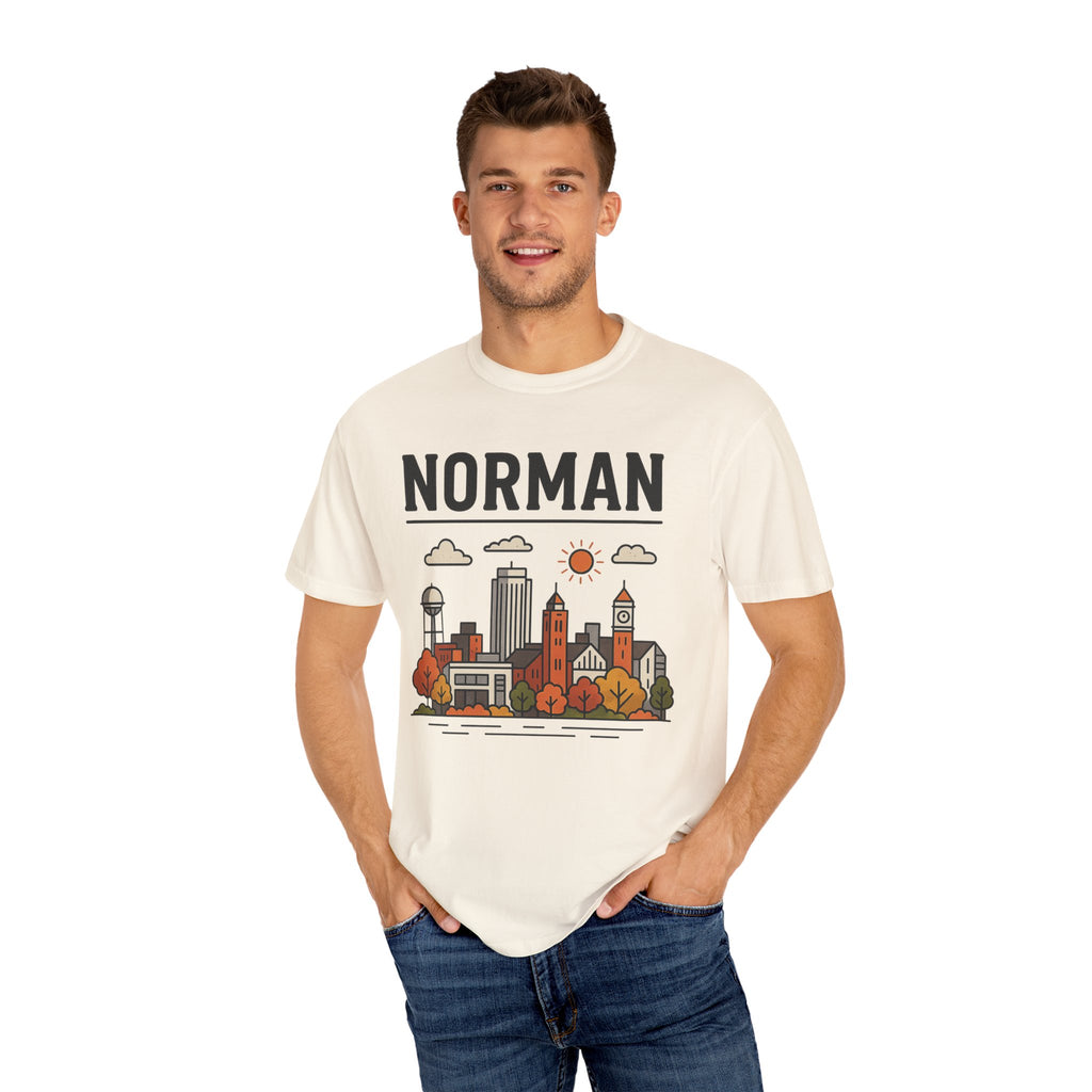 Norman Skyline Classic Tee | Oklahoma Game Day Shirt for Sooner Fans