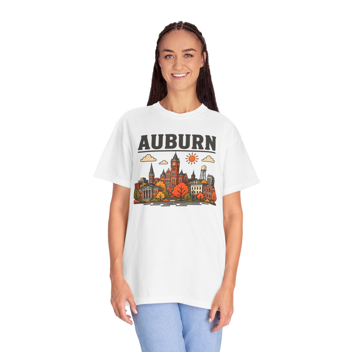 Auburn Skyline Classic Tee | Auburn Game Day Shirt for Tiger Fans