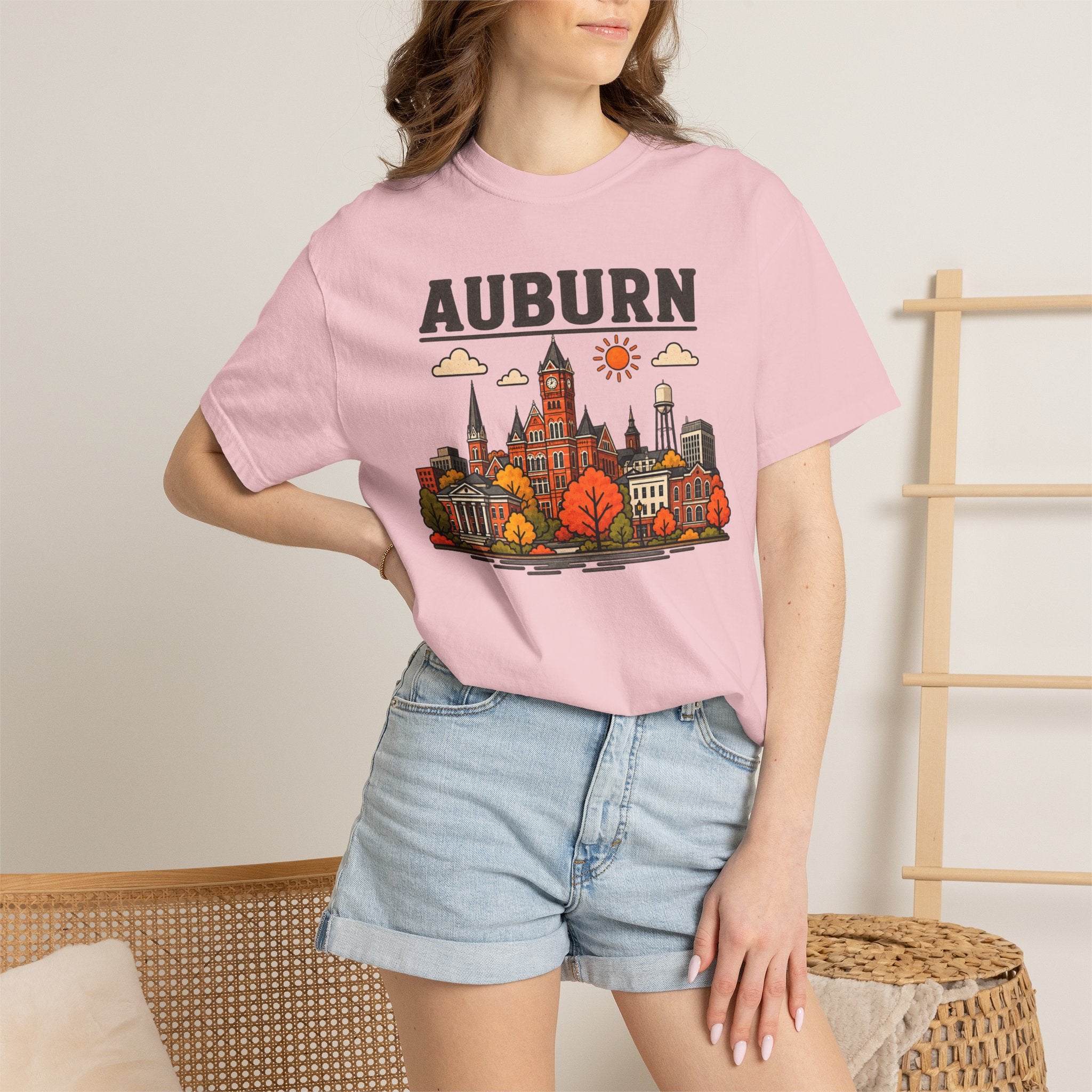 Auburn Skyline Classic Tee | Auburn Game Day Shirt for Tiger Fans