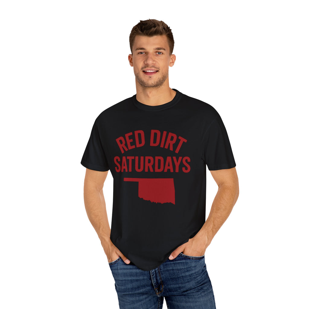 Red Dirt Saturdays Classic Tee | Oklahoma Game Day Shirt for Sooner Fans