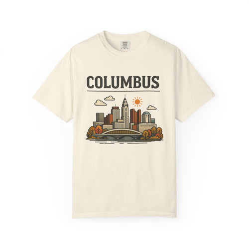 Columbus Skyline Classic Tee | Ohio State Game Day Shirt for Buckeye Fans