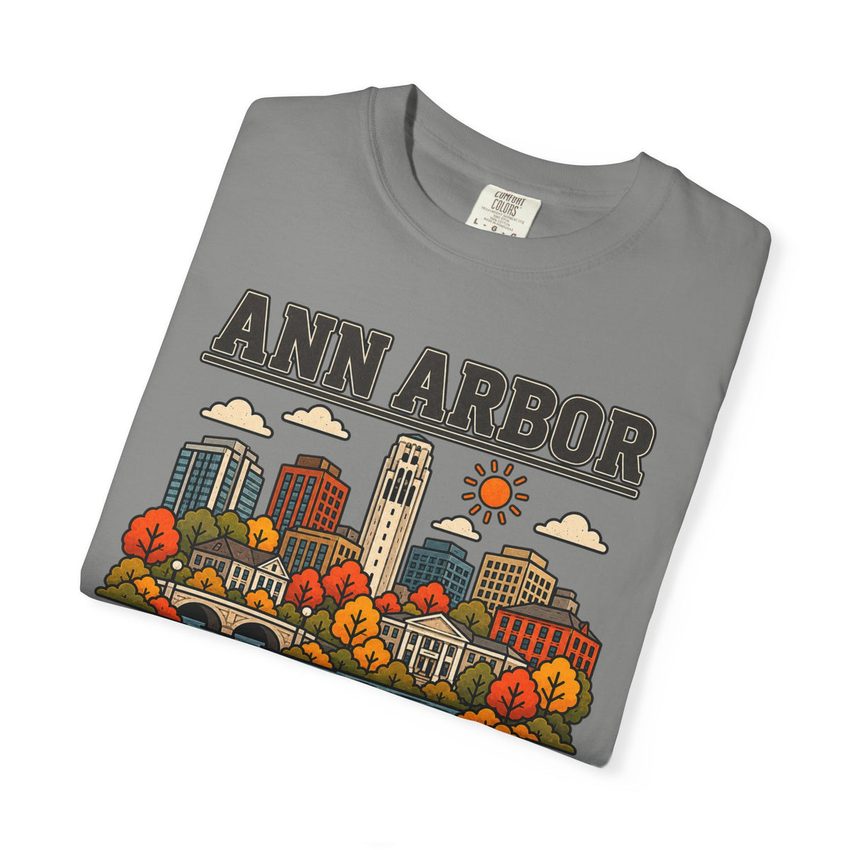 Ann Arbor Skyline Classic Tee | Michigan Game Day Shirt for Wolverines Fans