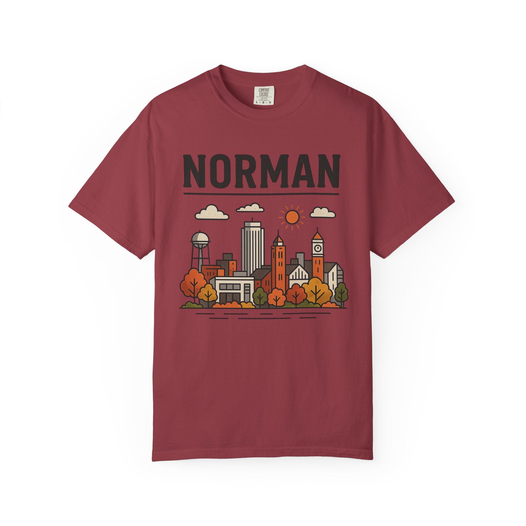 Norman Skyline Classic Tee | Oklahoma Game Day Shirt for Sooner Fans