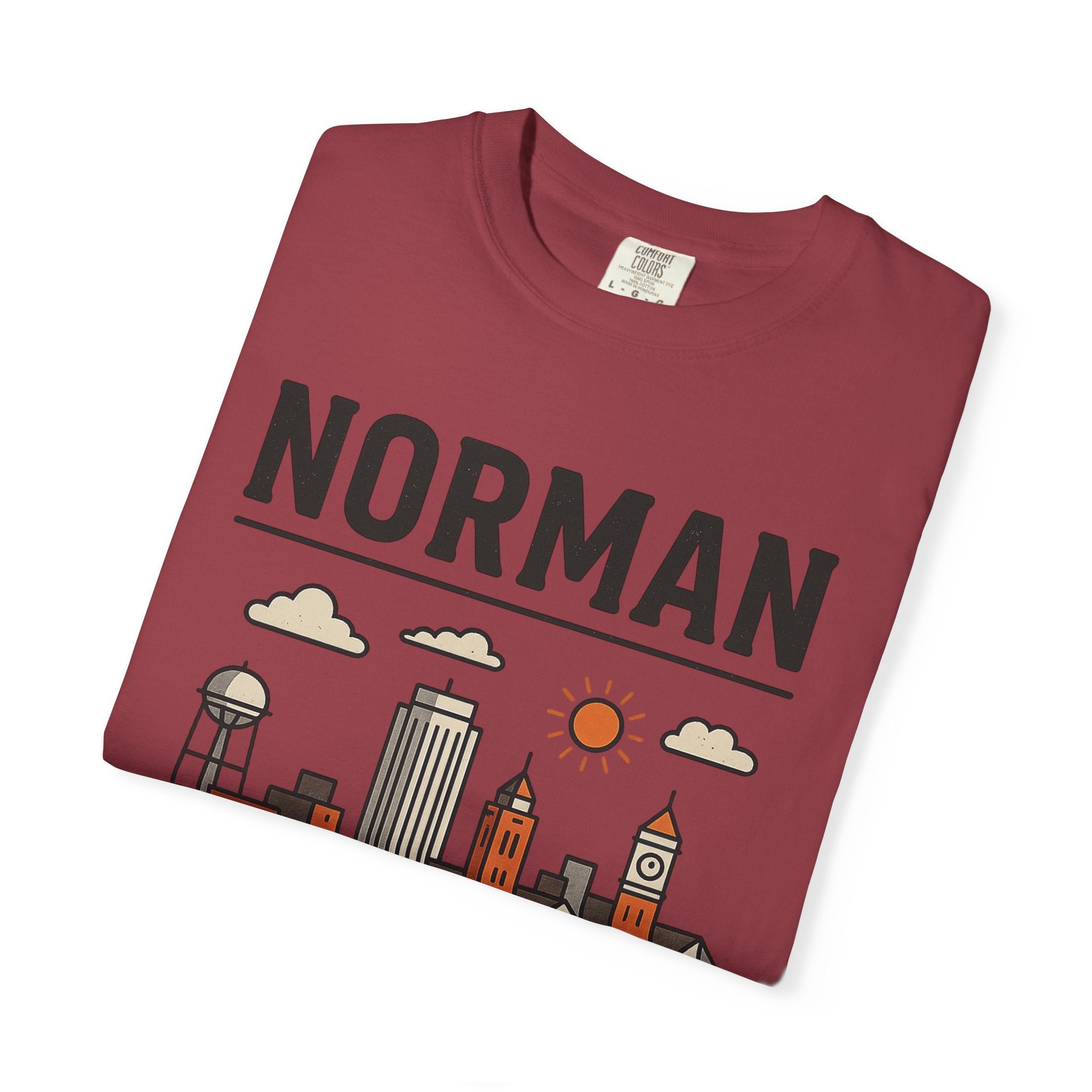 Norman Skyline Classic Tee | Oklahoma Game Day Shirt for Sooner Fans
