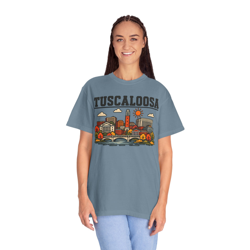 Tuscaloosa Skyline Classic Tee | Alabama Game Day Shirt for Tide Fans