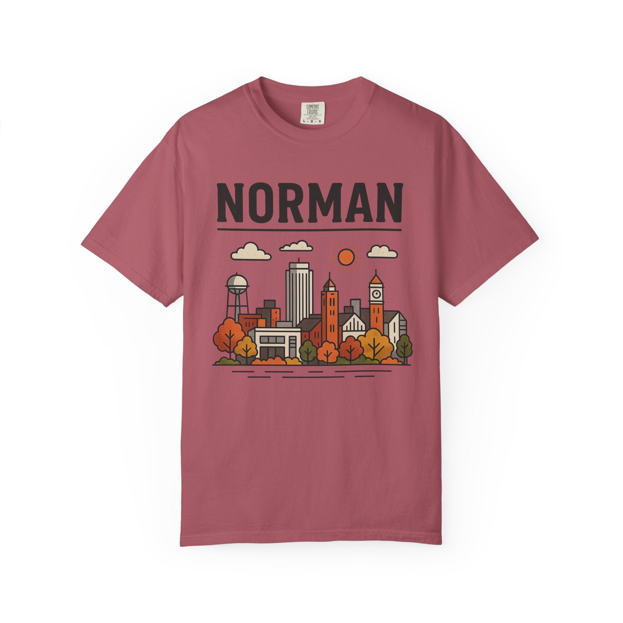 Norman Skyline Classic Tee | Oklahoma Game Day Shirt for Sooner Fans