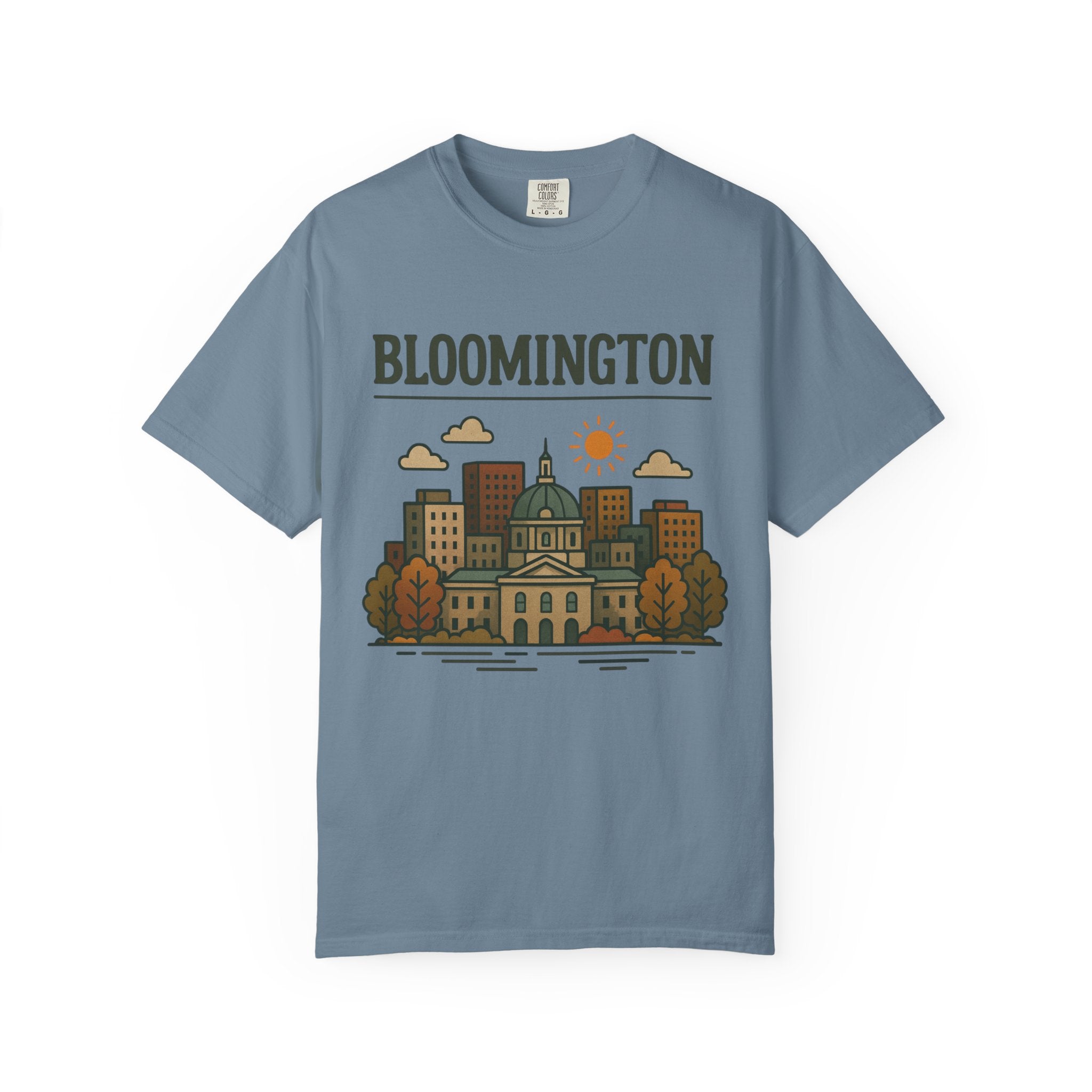 Bloomington Skyline Classic Tee | Indiana Game Day Shirt for Hoosier Fans