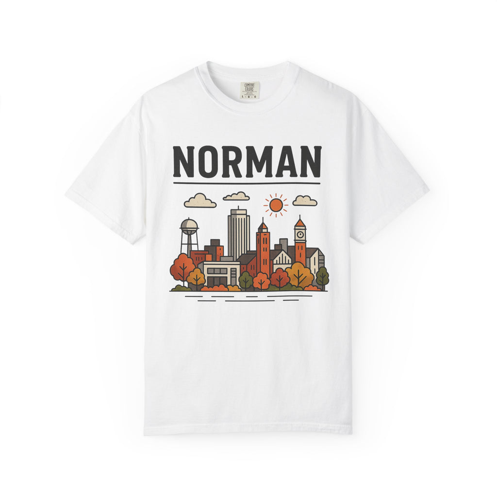Norman Skyline Classic Tee | Oklahoma Game Day Shirt for Sooner Fans