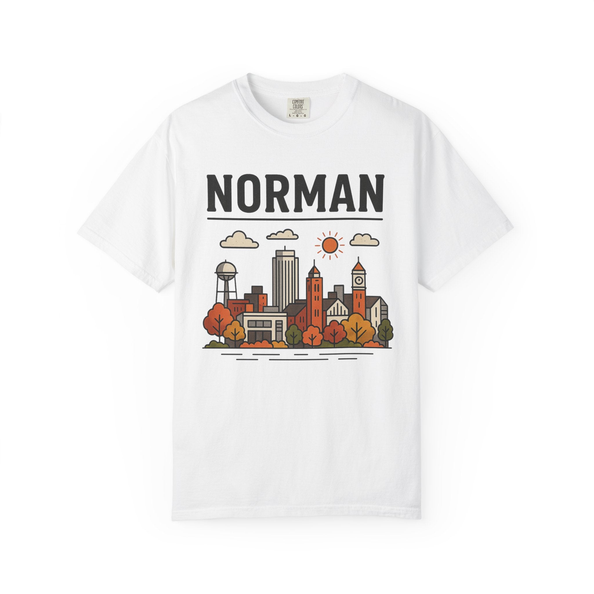Norman Skyline Classic Tee | Oklahoma Game Day Shirt for Sooner Fans