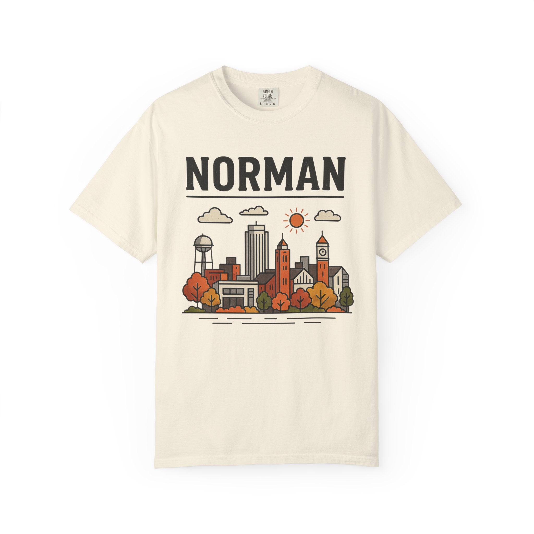 Norman Skyline Classic Tee | Oklahoma Game Day Shirt for Sooner Fans