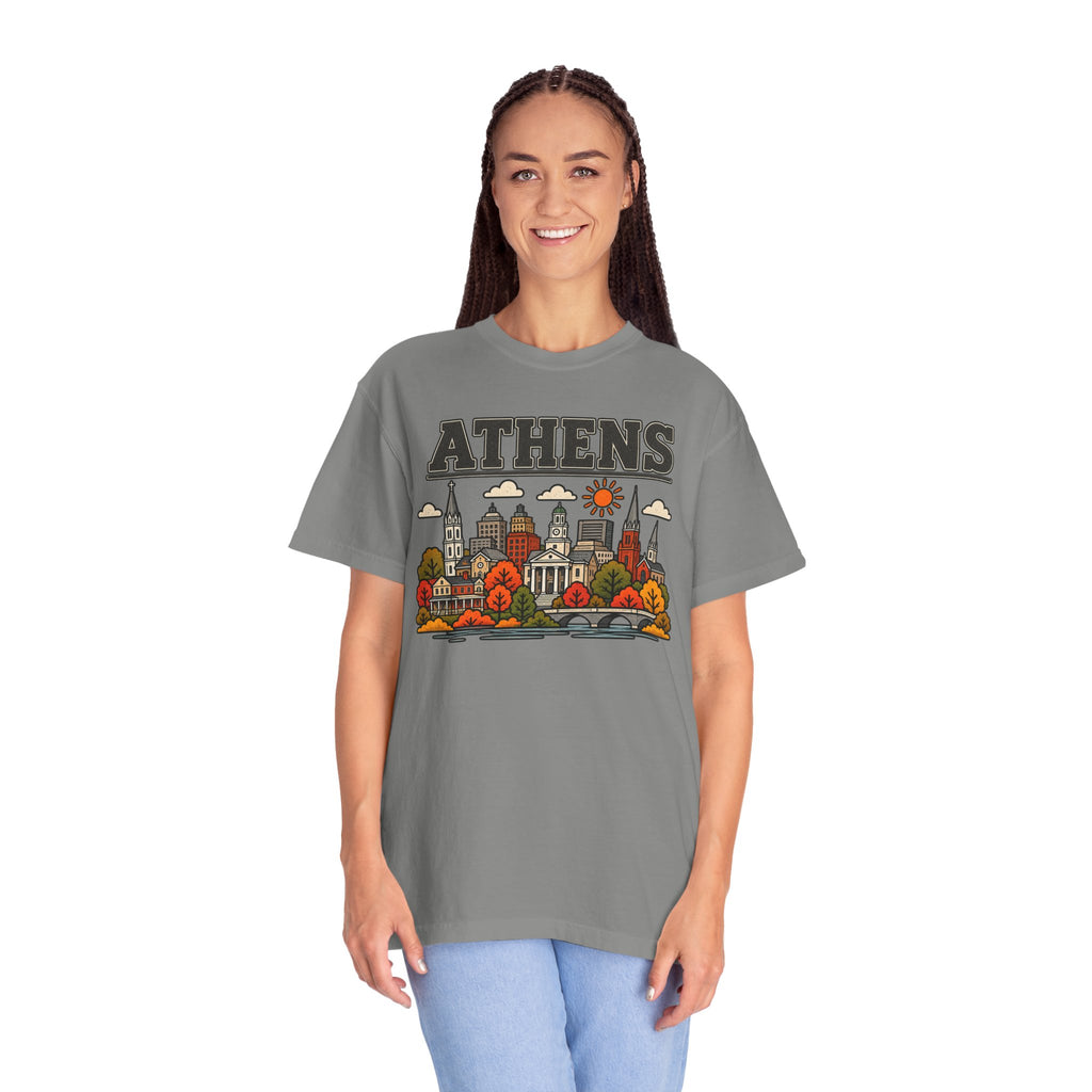 Athens Skyline Classic Tee | Georgia Game Day Shirt for Bulldogs Fans
