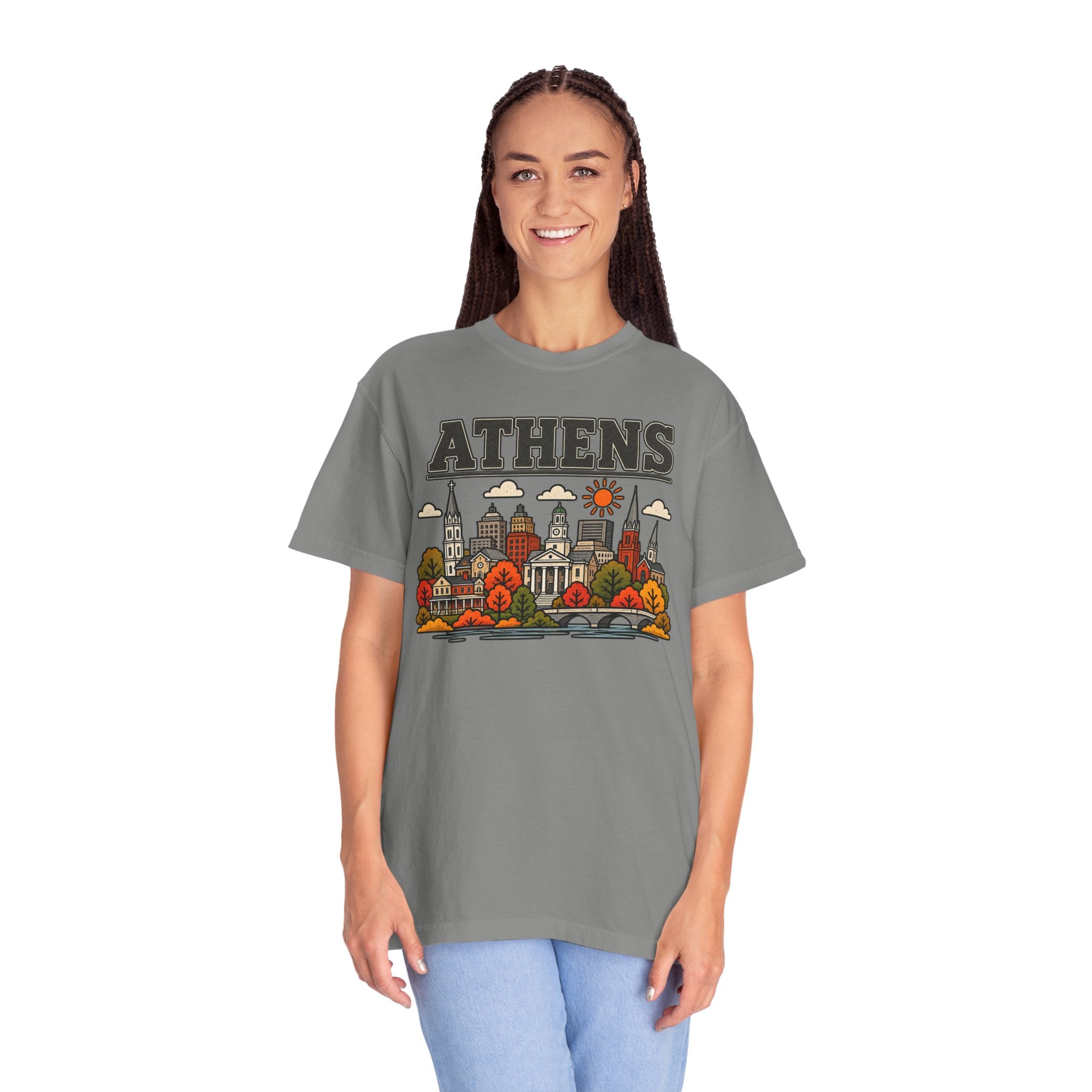 Athens Skyline Classic Tee | Georgia Game Day Shirt for Bulldogs Fans