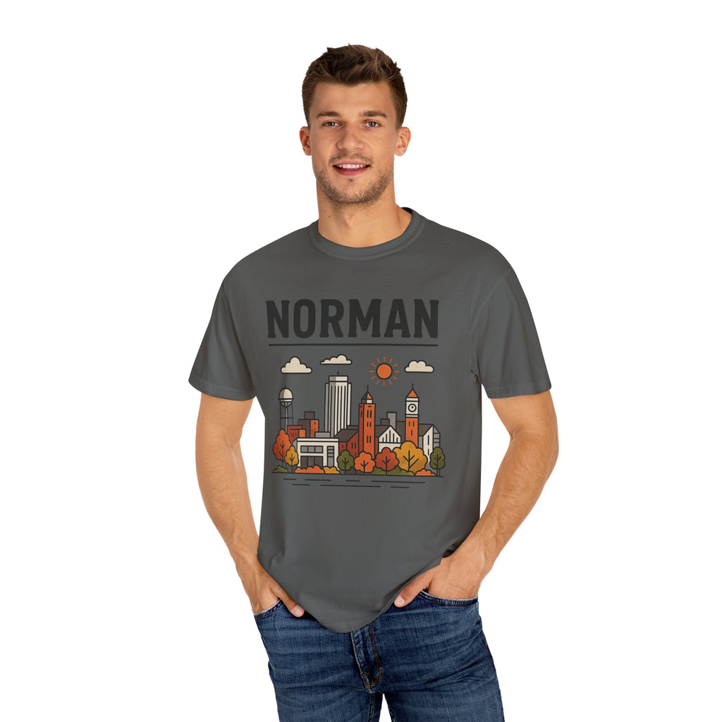 Norman Skyline Classic Tee | Oklahoma Game Day Shirt for Sooner Fans
