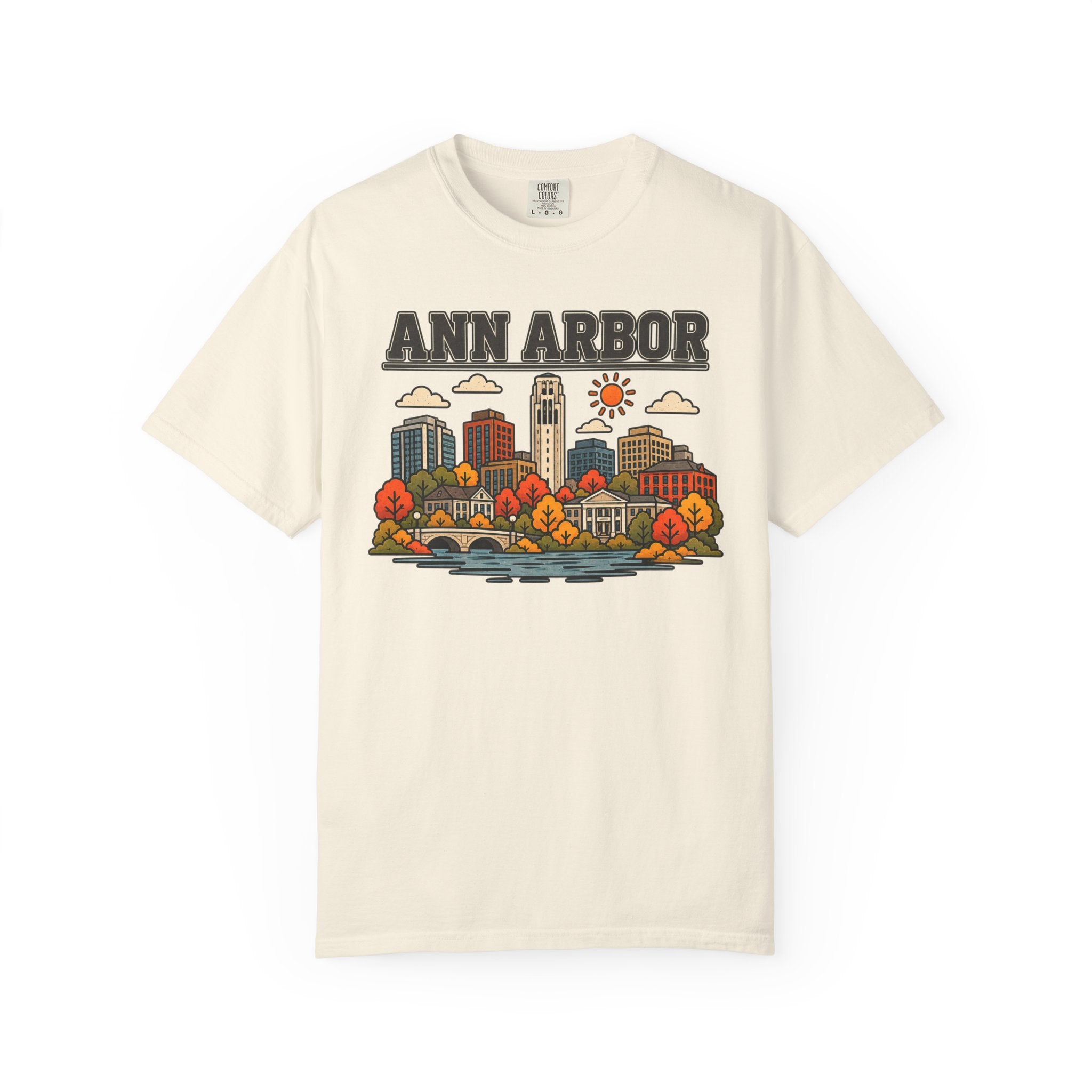 Ann Arbor Skyline Classic Tee | Michigan Game Day Shirt for Wolverines Fans