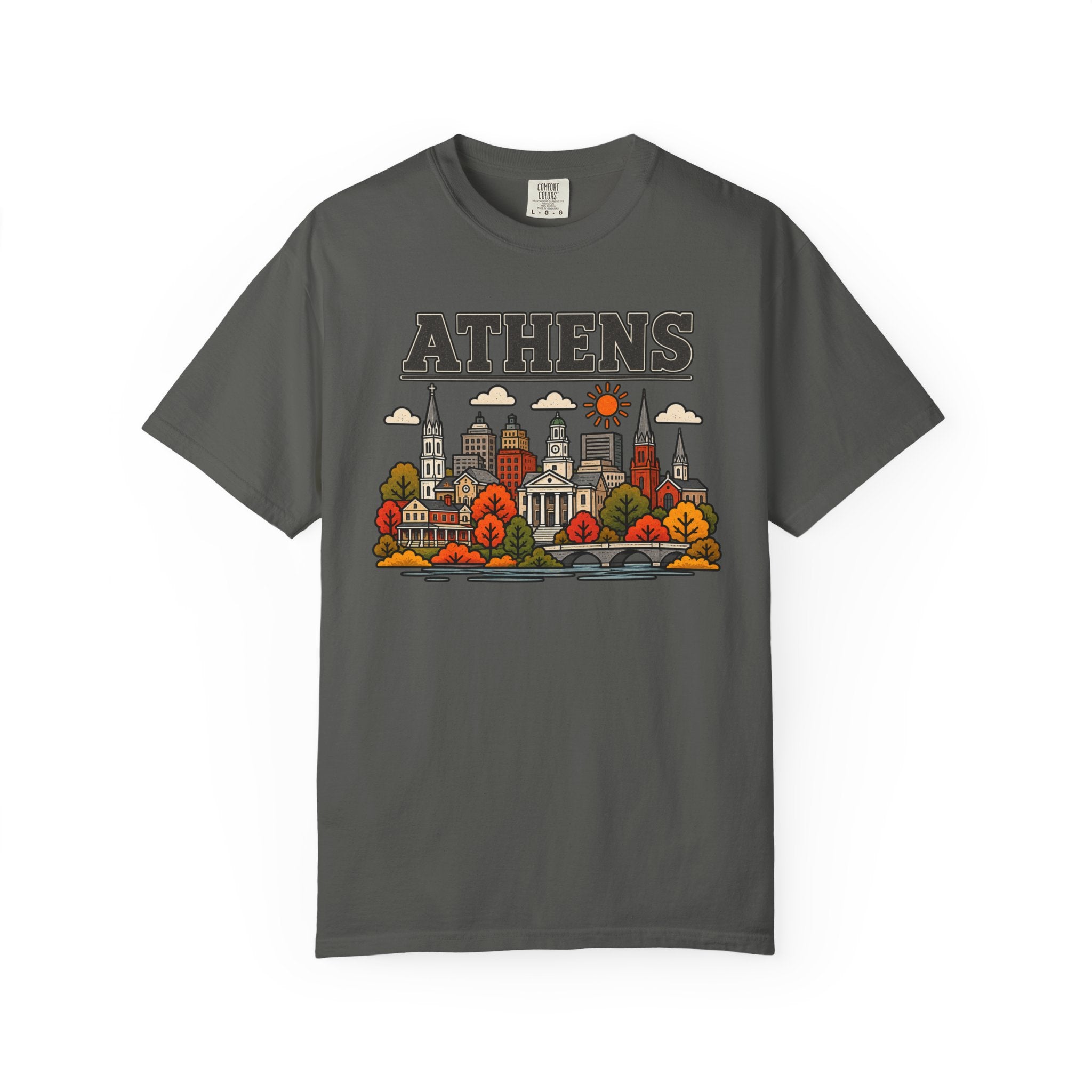 Athens Skyline Classic Tee | Georgia Game Day Shirt for Bulldogs Fans