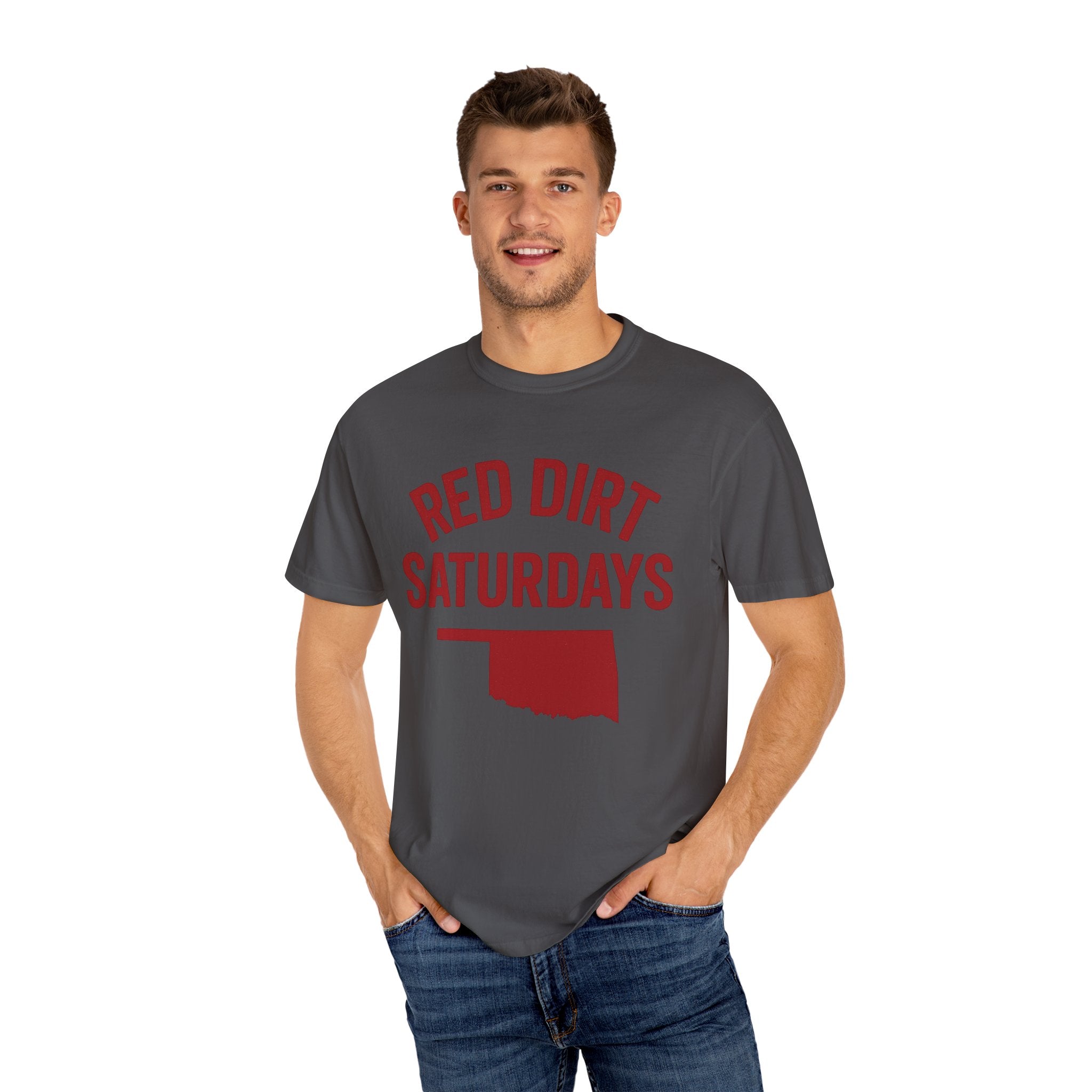 Red Dirt Saturdays Classic Tee | Oklahoma Game Day Shirt for Sooner Fans