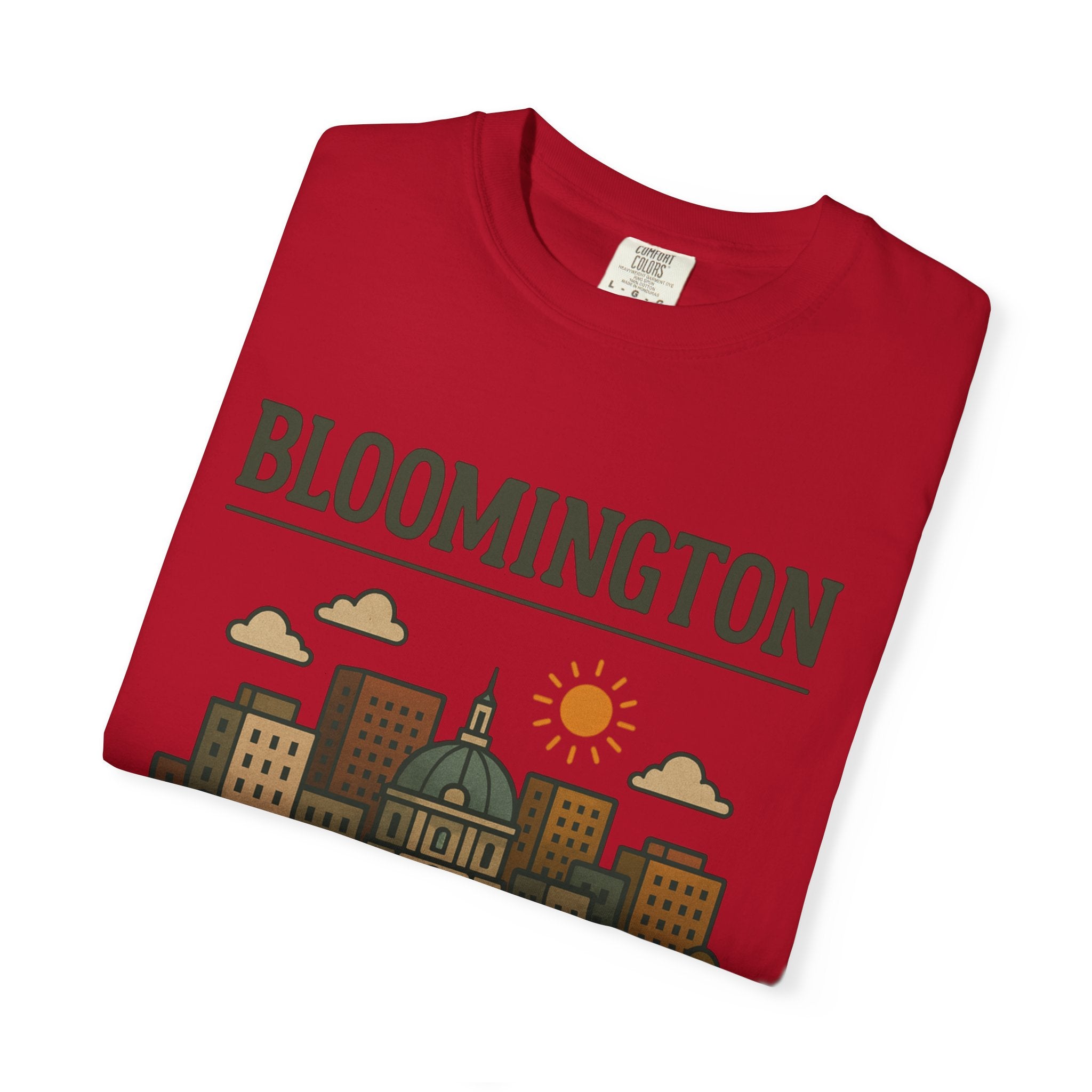 Bloomington Skyline Classic Tee | Indiana Game Day Shirt for Hoosier Fans